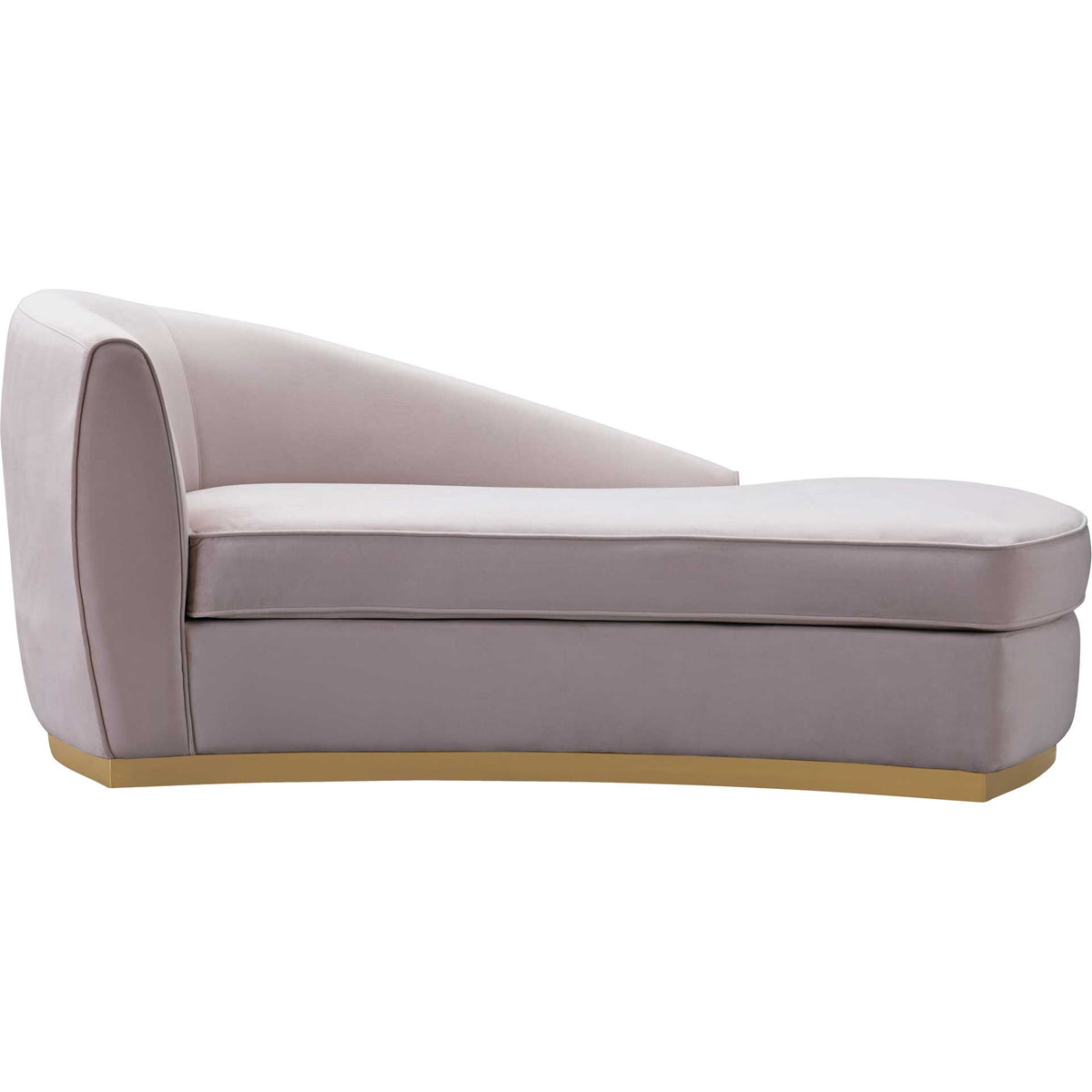 Adam Velvet Chaise Blush