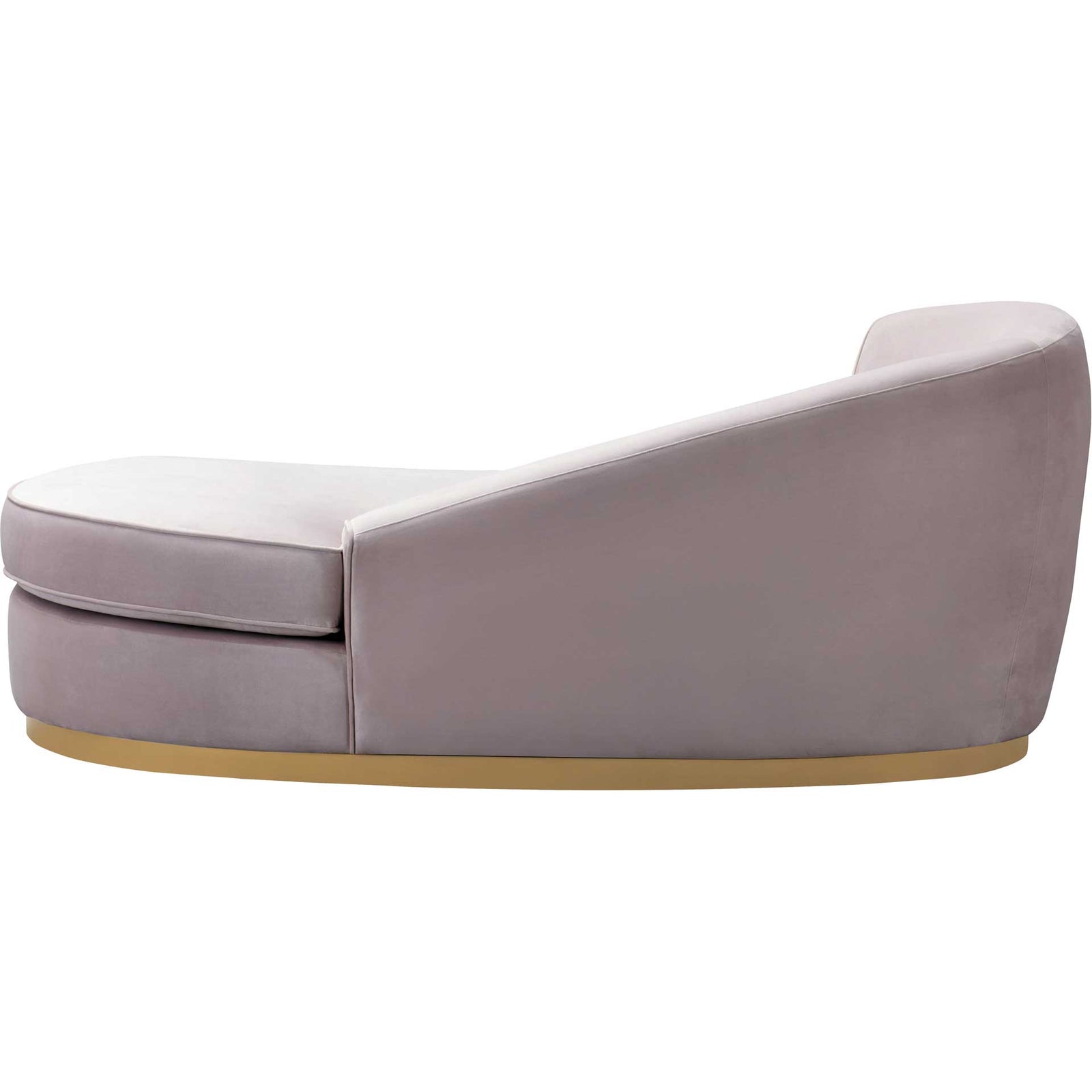 Adam Velvet Chaise Blush