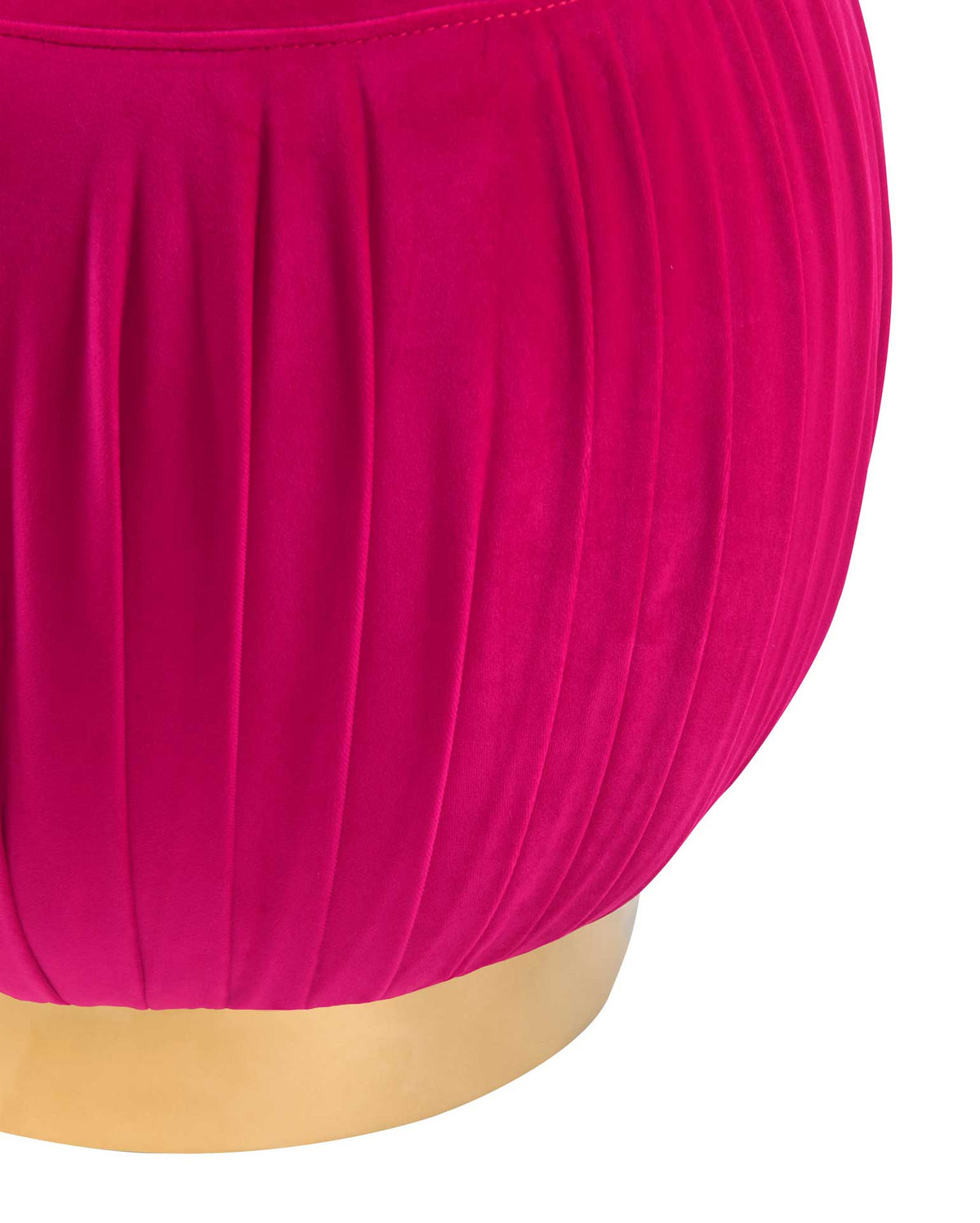 Turner Velvet Ottoman Pink