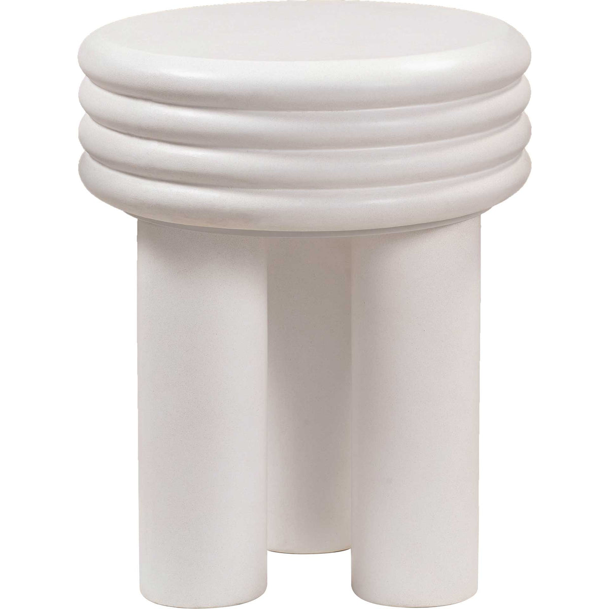 Delaney Concrete Side Table Ivory