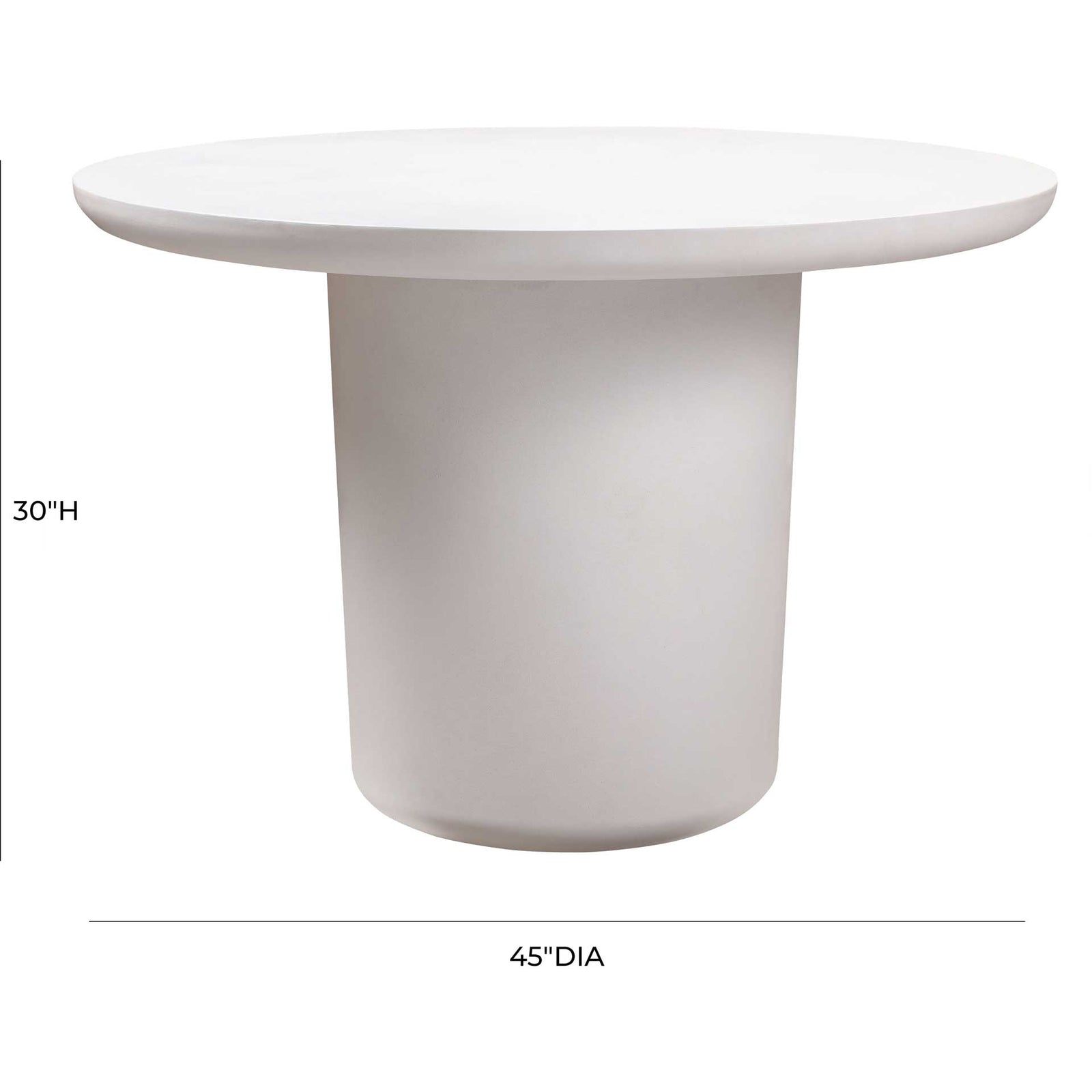 Roland Concrete Dining Table Ivory