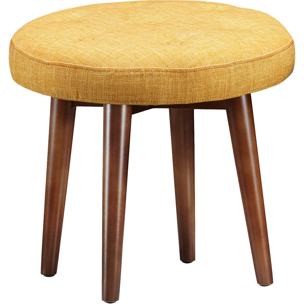 Malvern Yellow Linen Stool