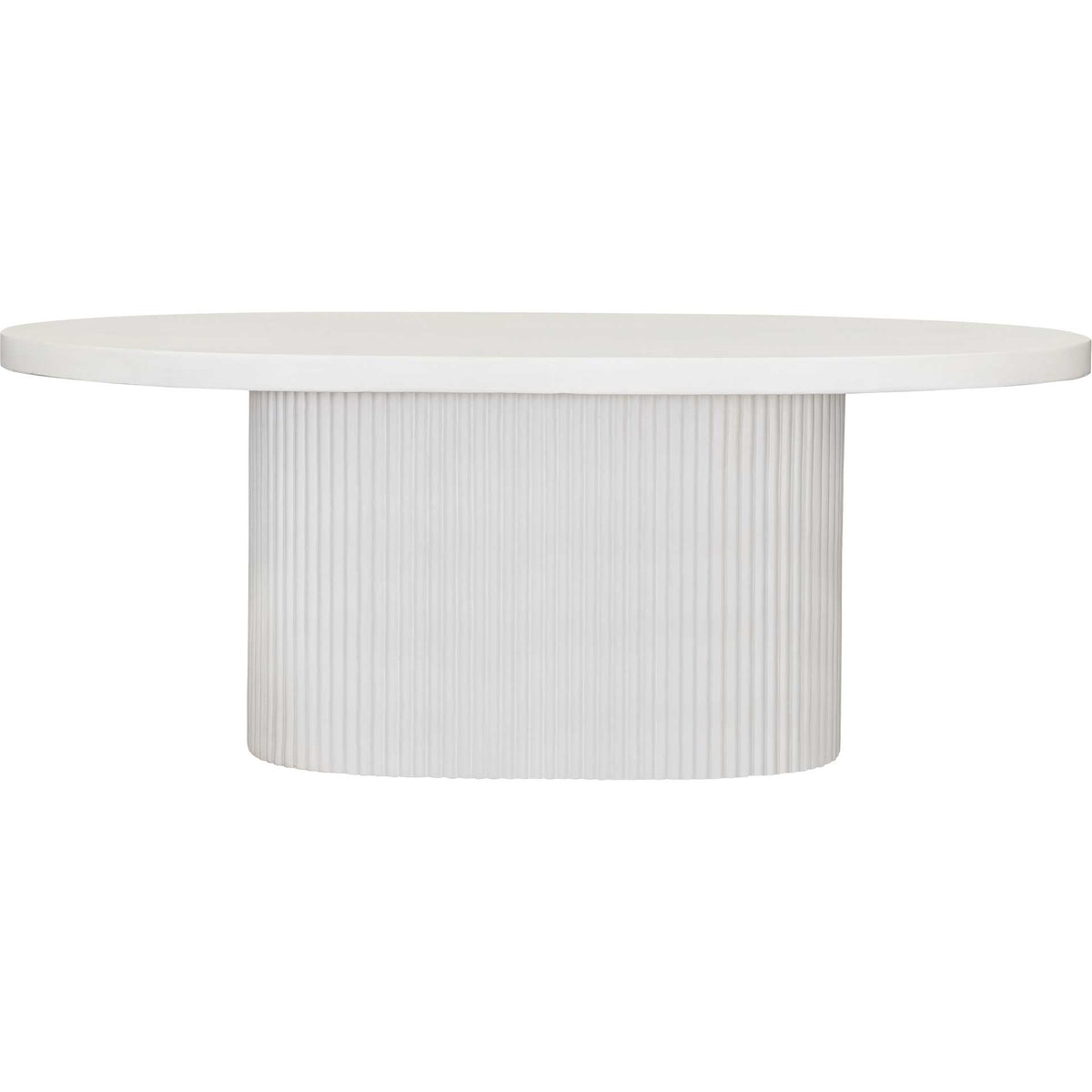 Waylon Concrete Dining Table Ivory