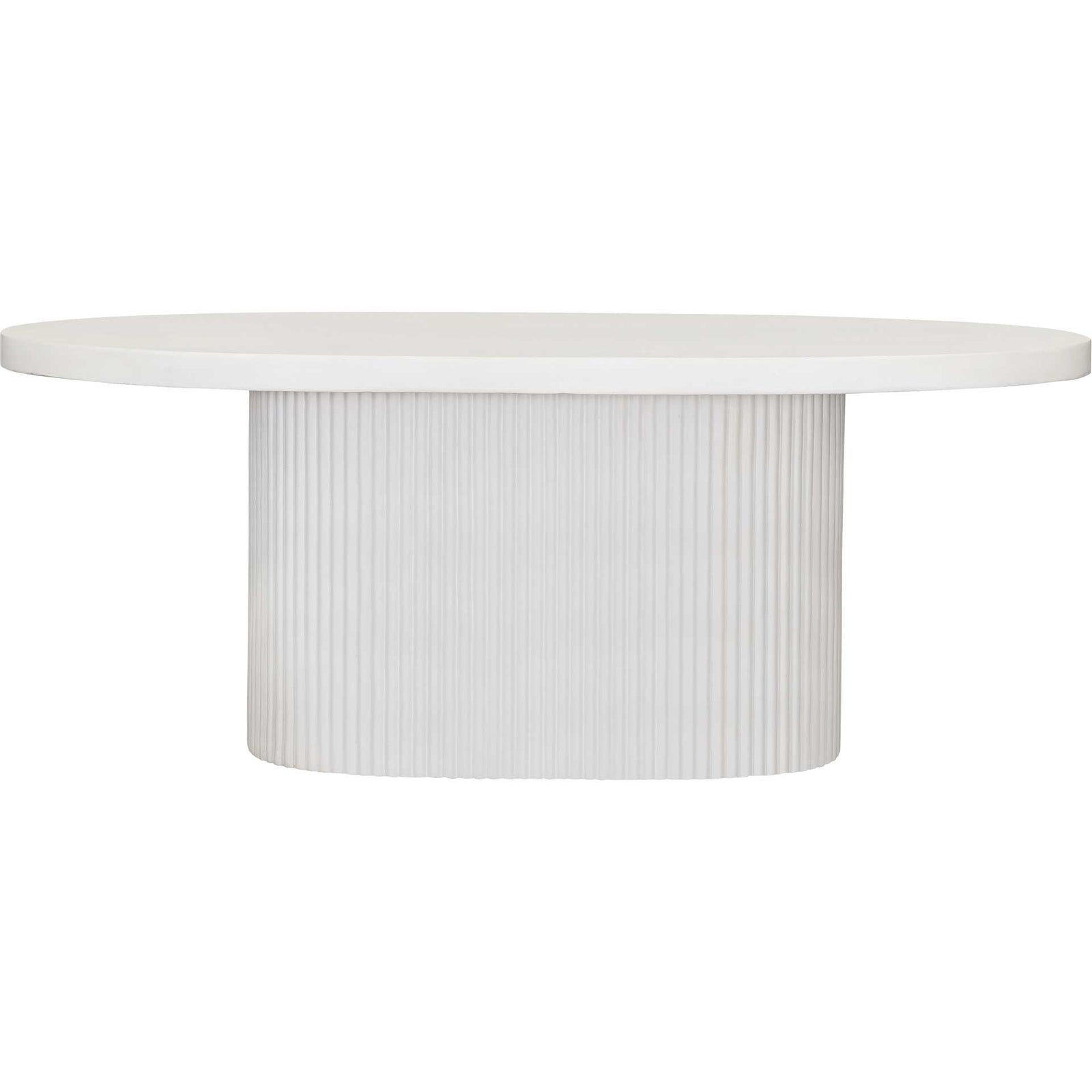 Waylon Concrete Dining Table Ivory