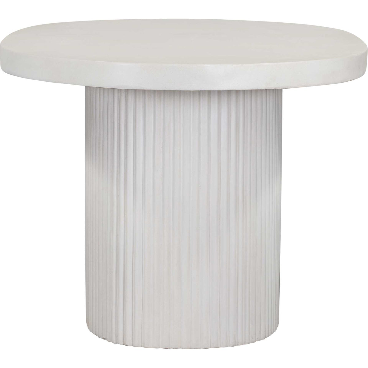 Waylon Concrete Dining Table Ivory