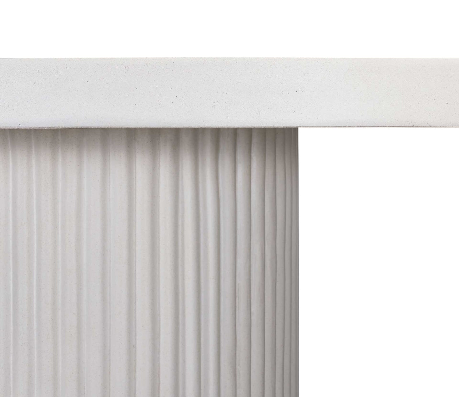 Waylon Concrete Dining Table Ivory