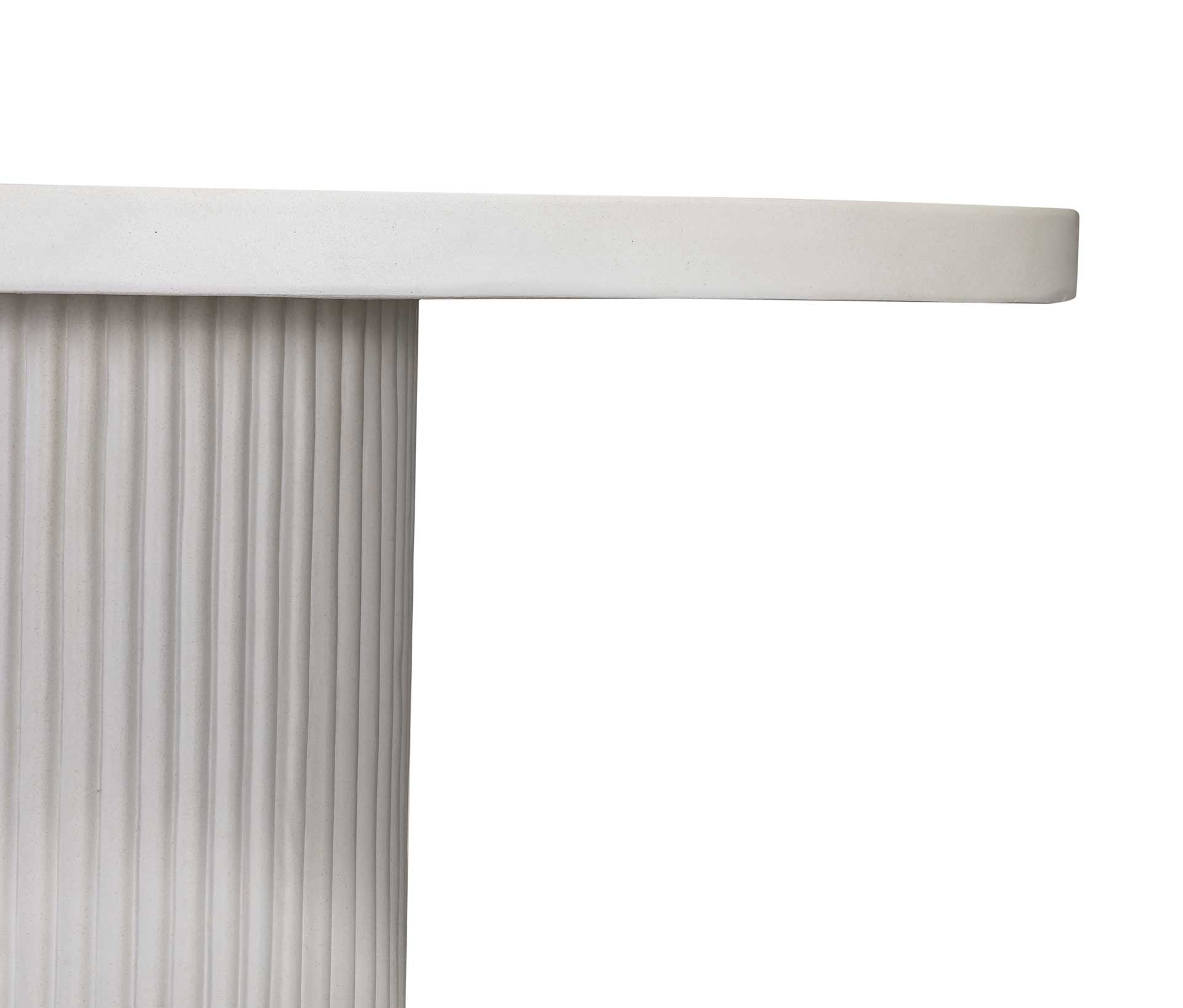 Waylon Concrete Dining Table Ivory