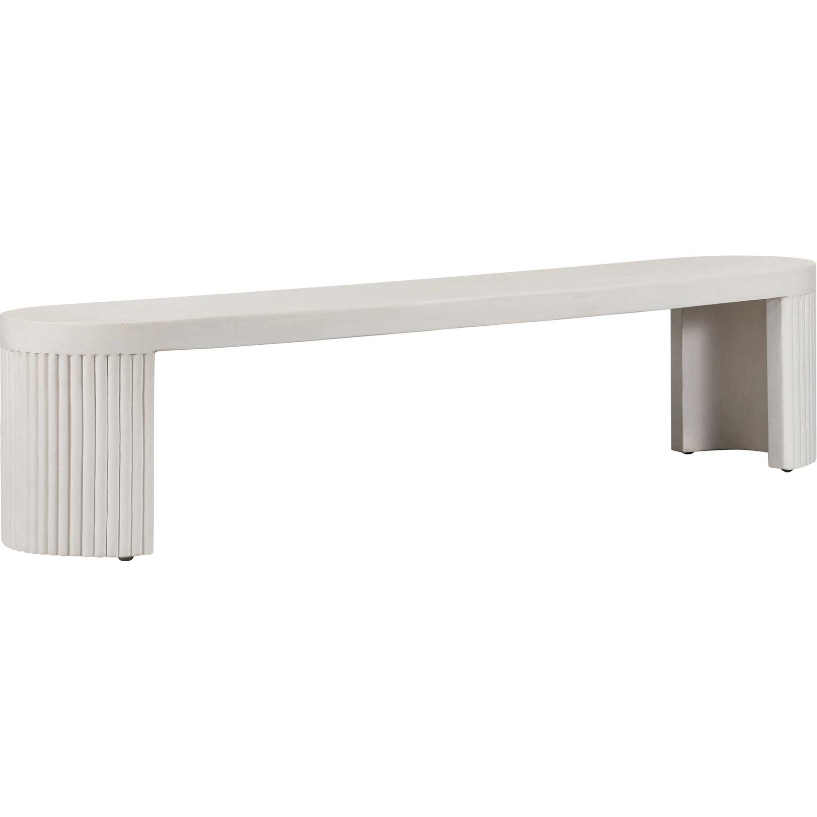 Waylon Concrete Bench White