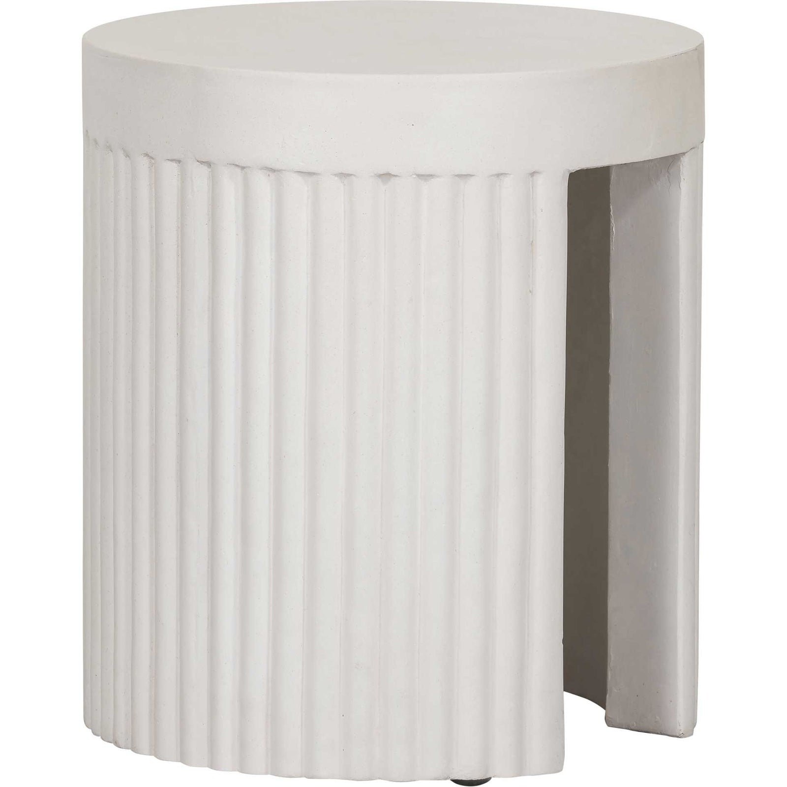 Waylon Concrete Stool White