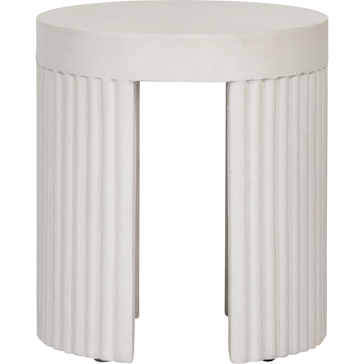 Waylon Concrete Stool White