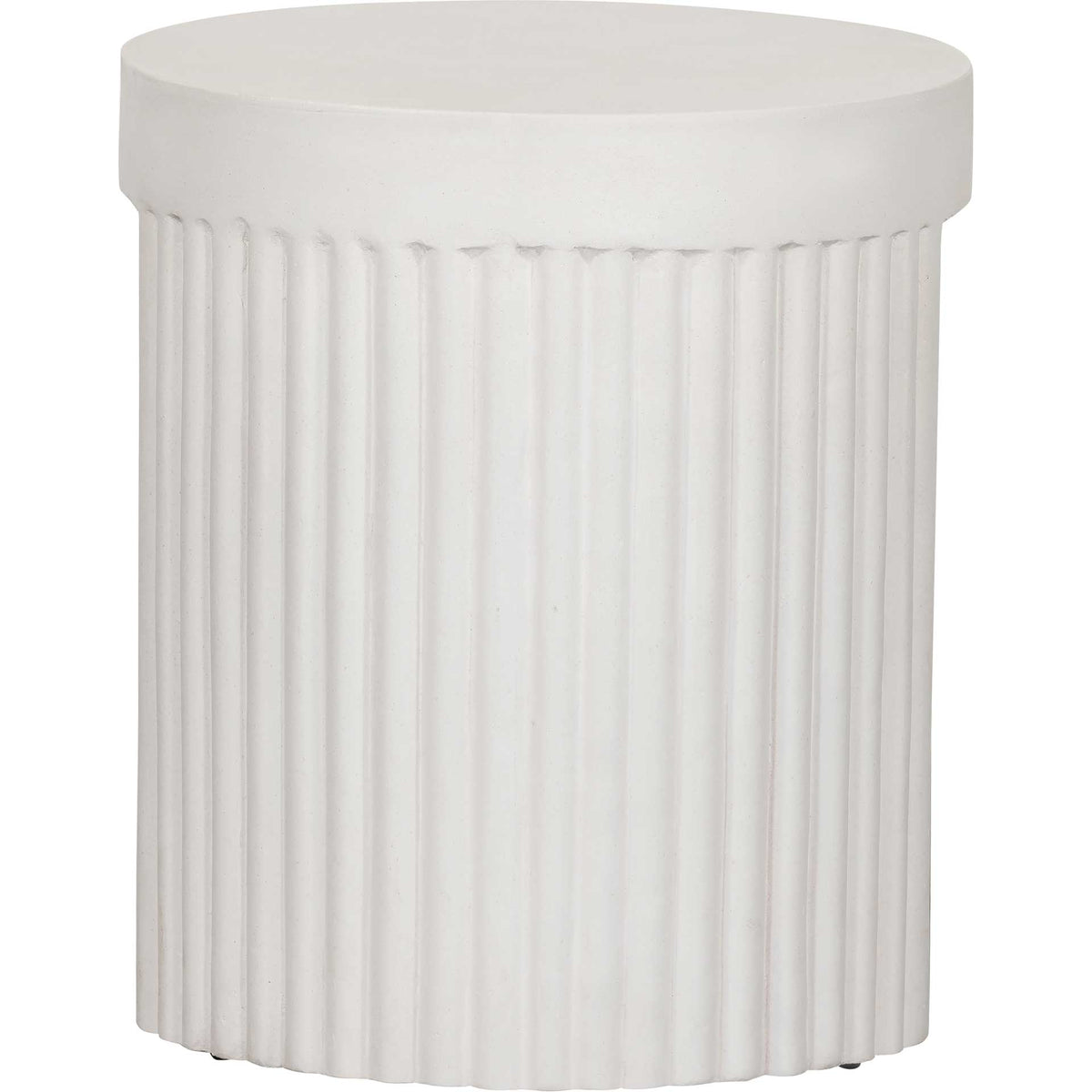 Waylon Concrete Stool White