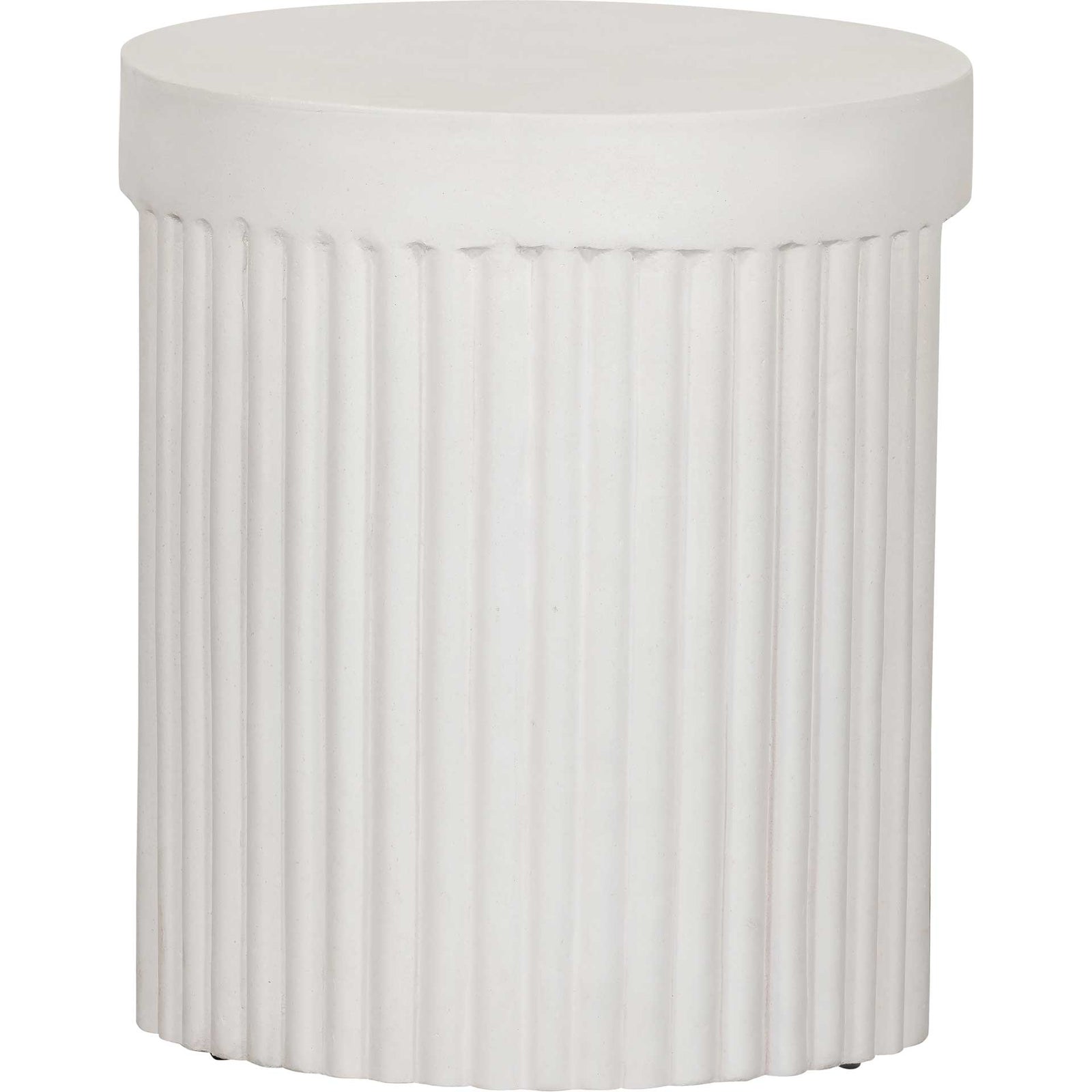 Waylon Concrete Stool White