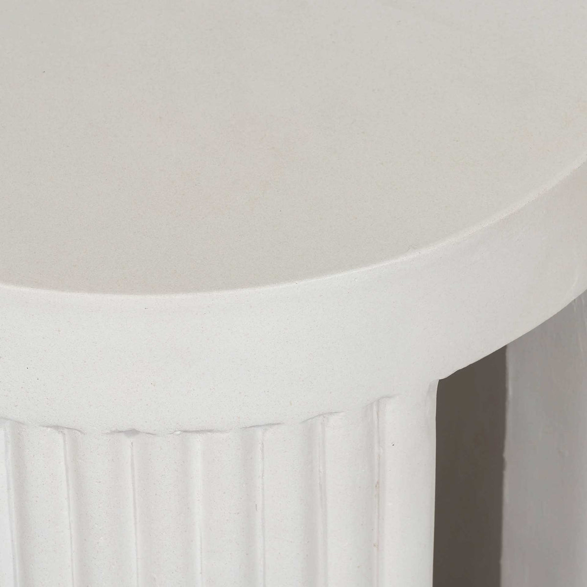 Waylon Concrete Stool White