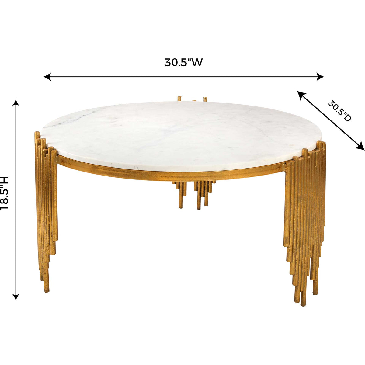 Walai Marble Coffee Table White