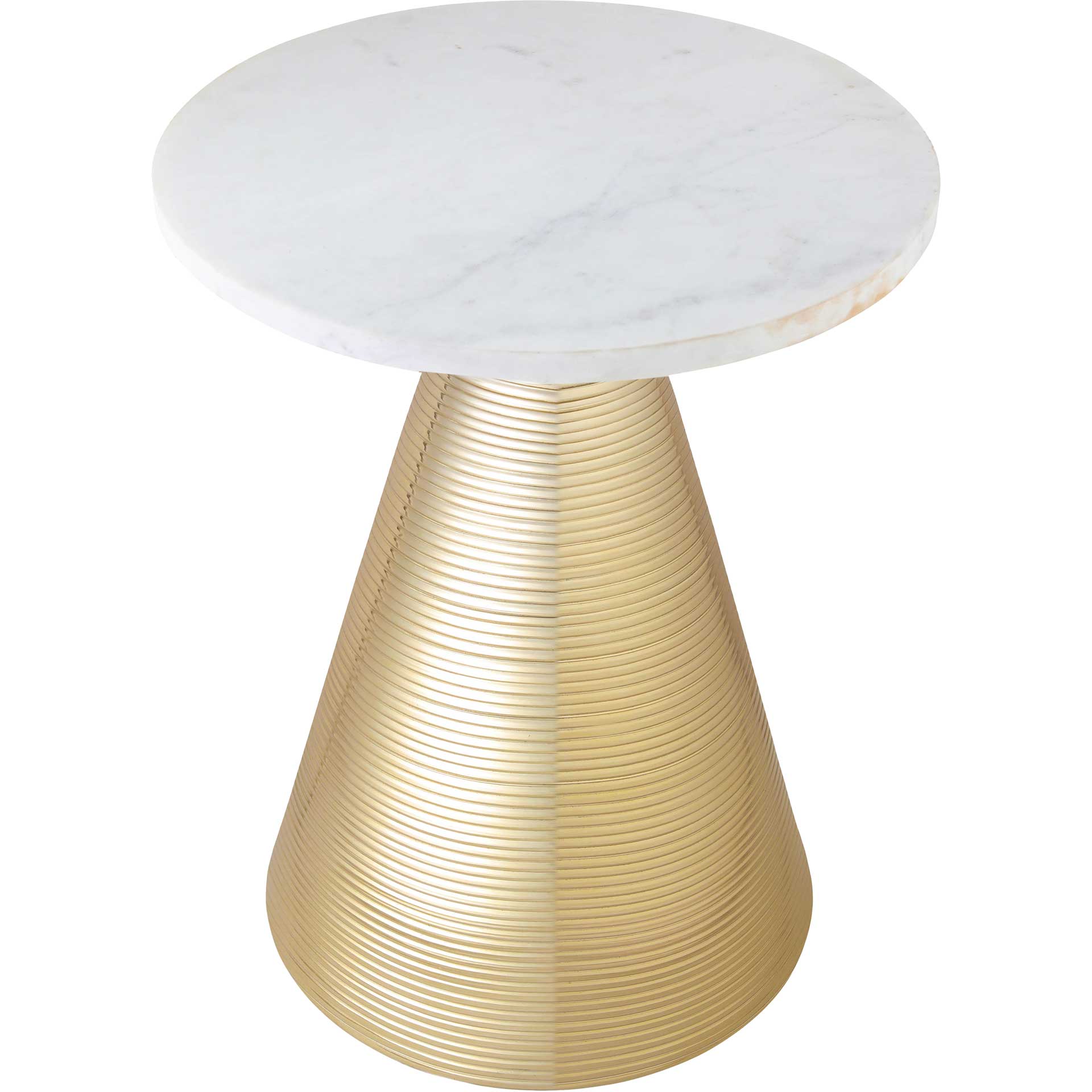 Teegan Marble Side Table White