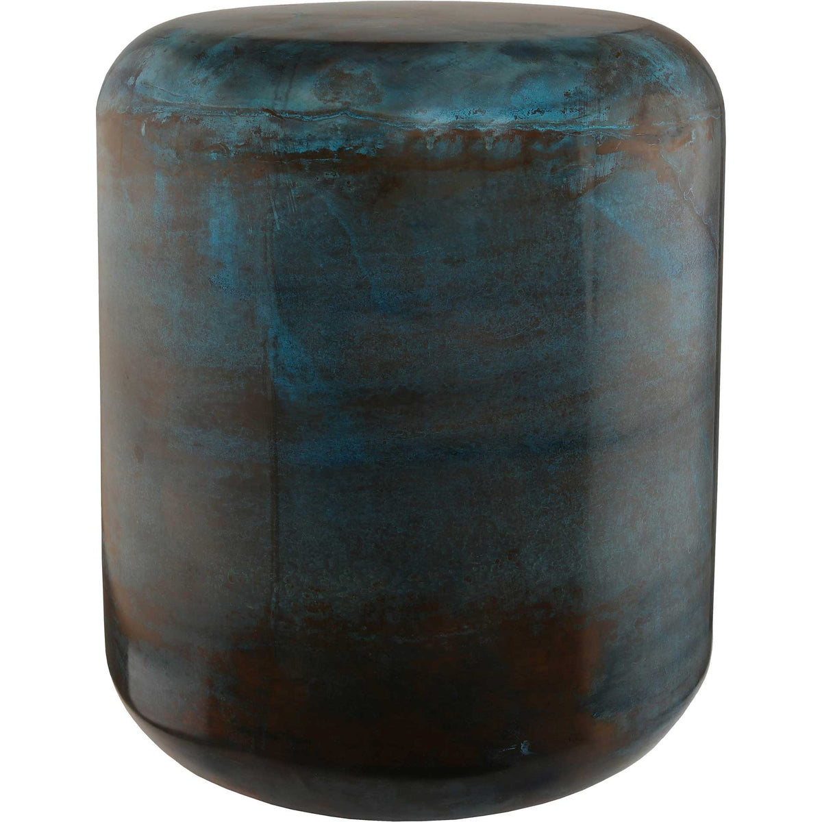 Bottle Steel Stool Blue