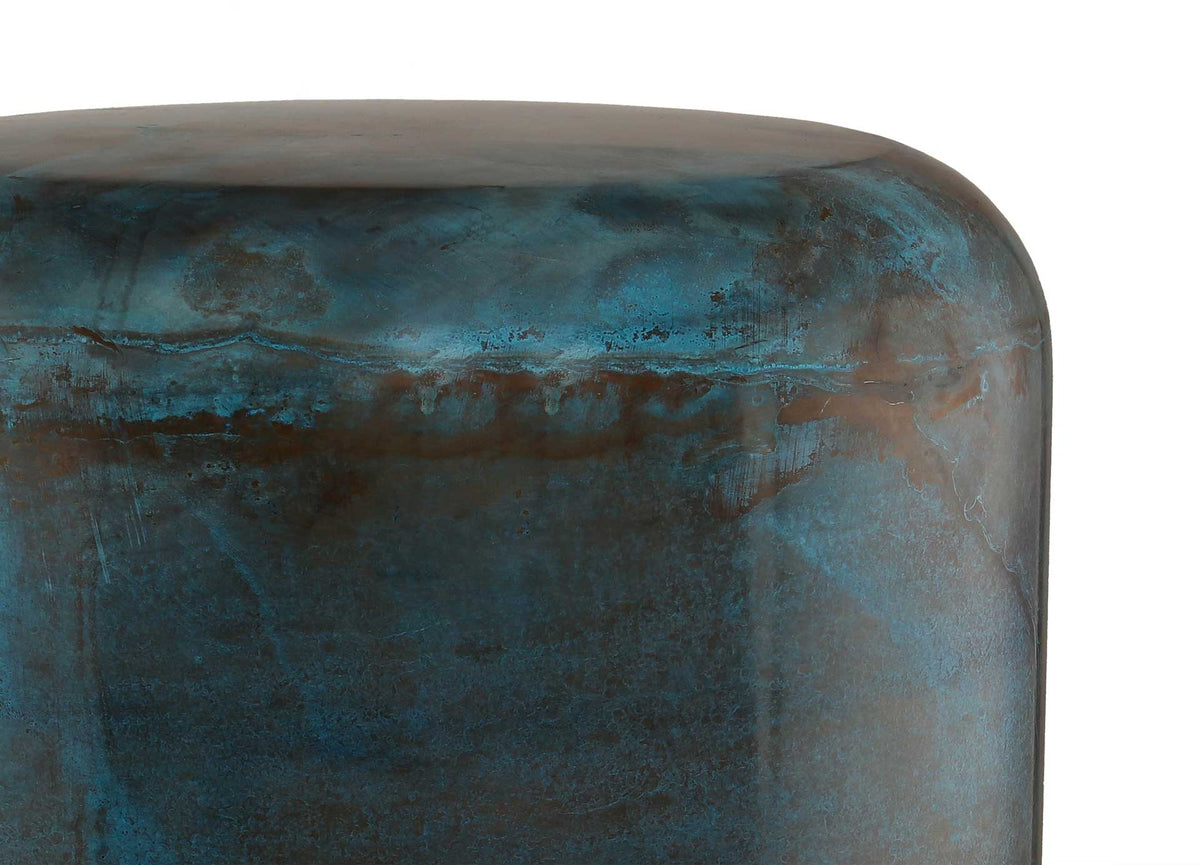 Bottle Steel Stool Blue