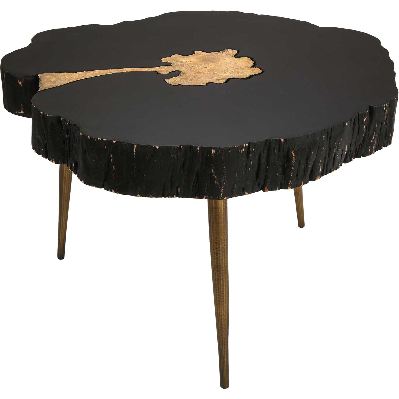 Tieton Coffee Table Black/Brass