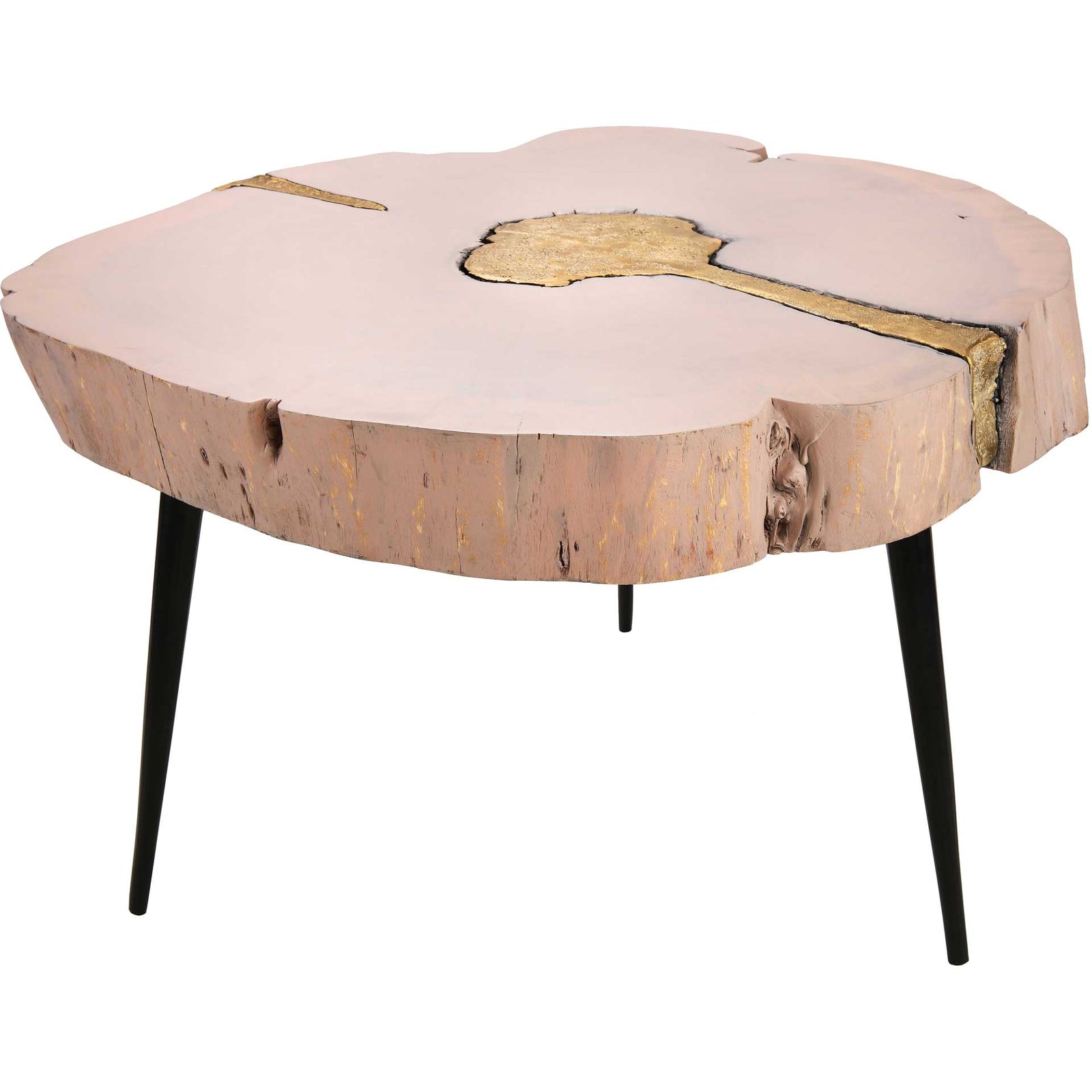 Tieton Coffee Table Pink/Brass