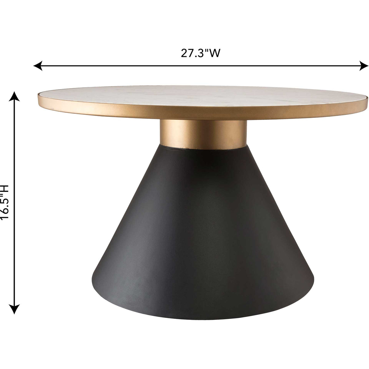 Ricky Marble Coffee Table Black/White