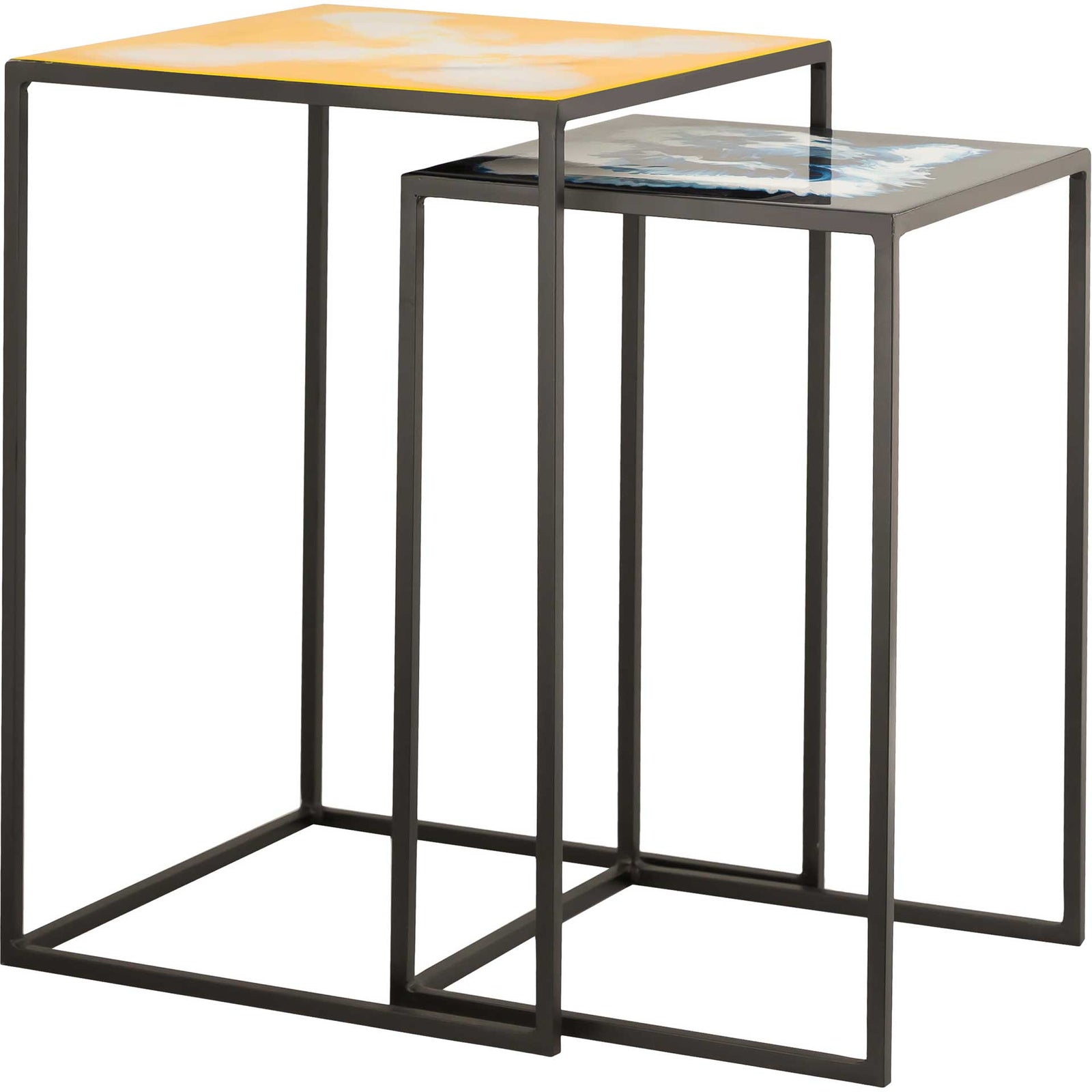 Enamel 2-Piece Side Tables Multi