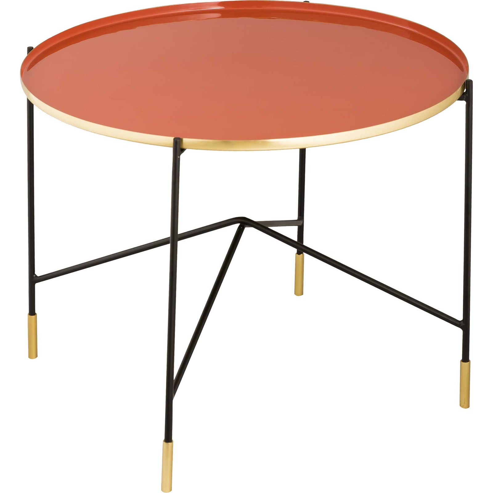 Enamel Petite Coffee Table Salmon