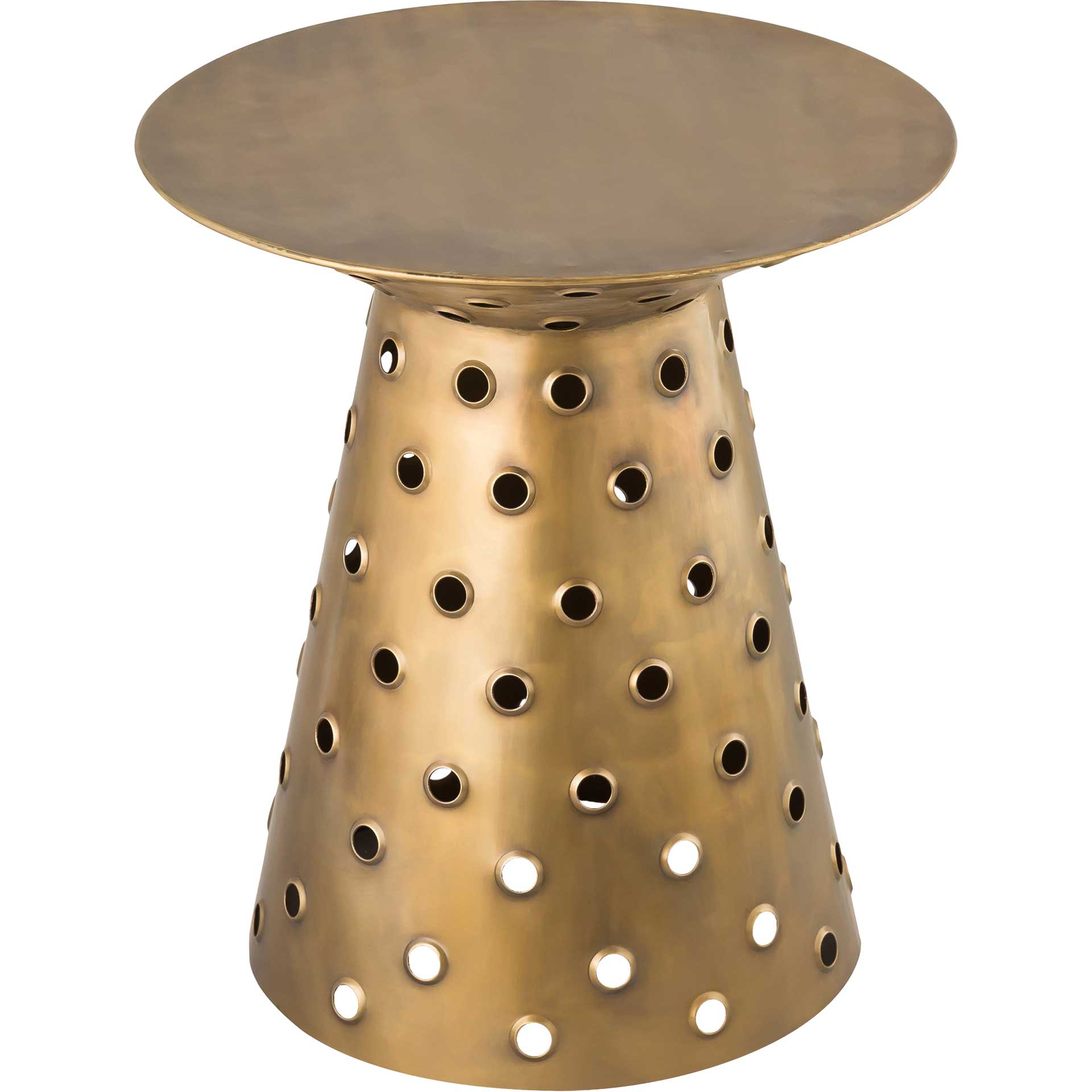 Coco Side Table Antique Brass