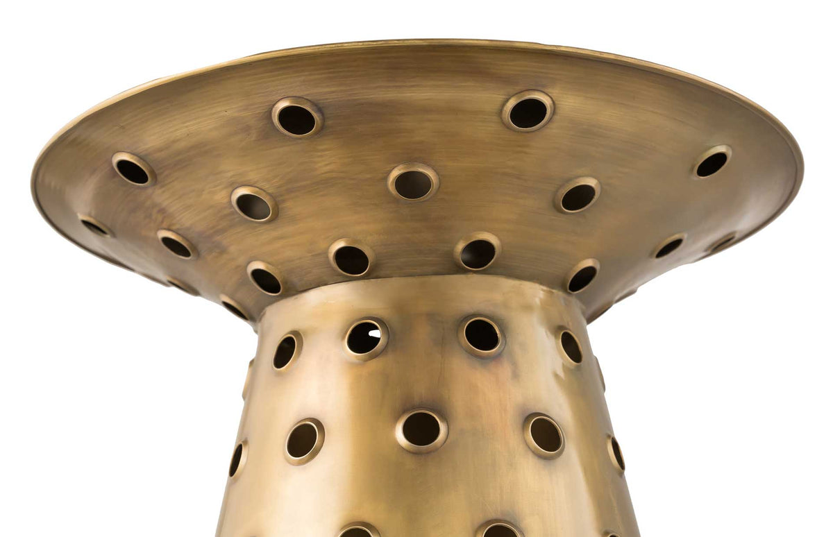 Coco Side Table Antique Brass