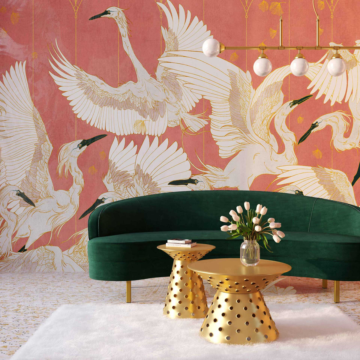 Coco Coffee Table Antique Brass