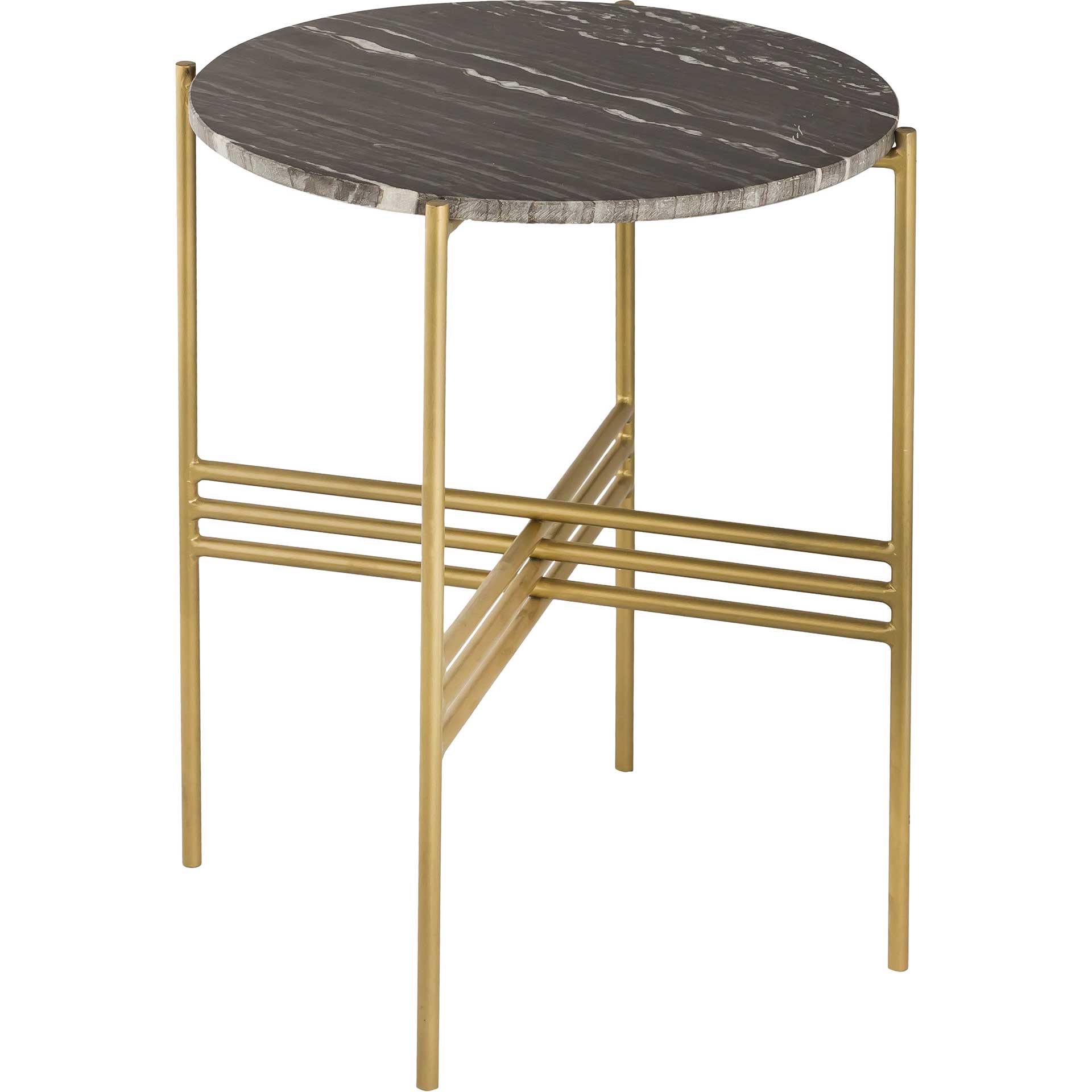 Crispin Side Table Black Marble