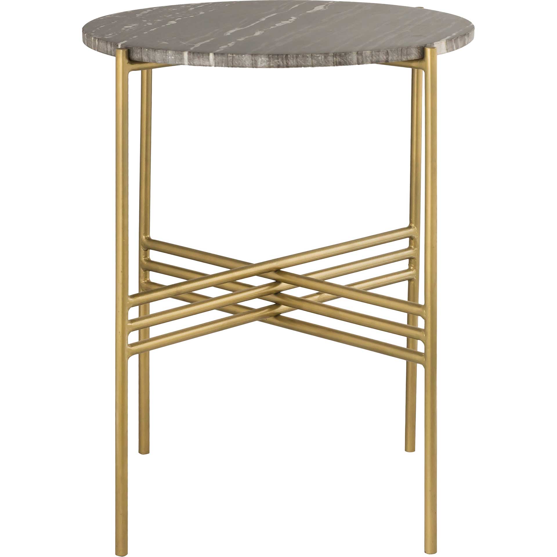 Crispin Side Table Black Marble