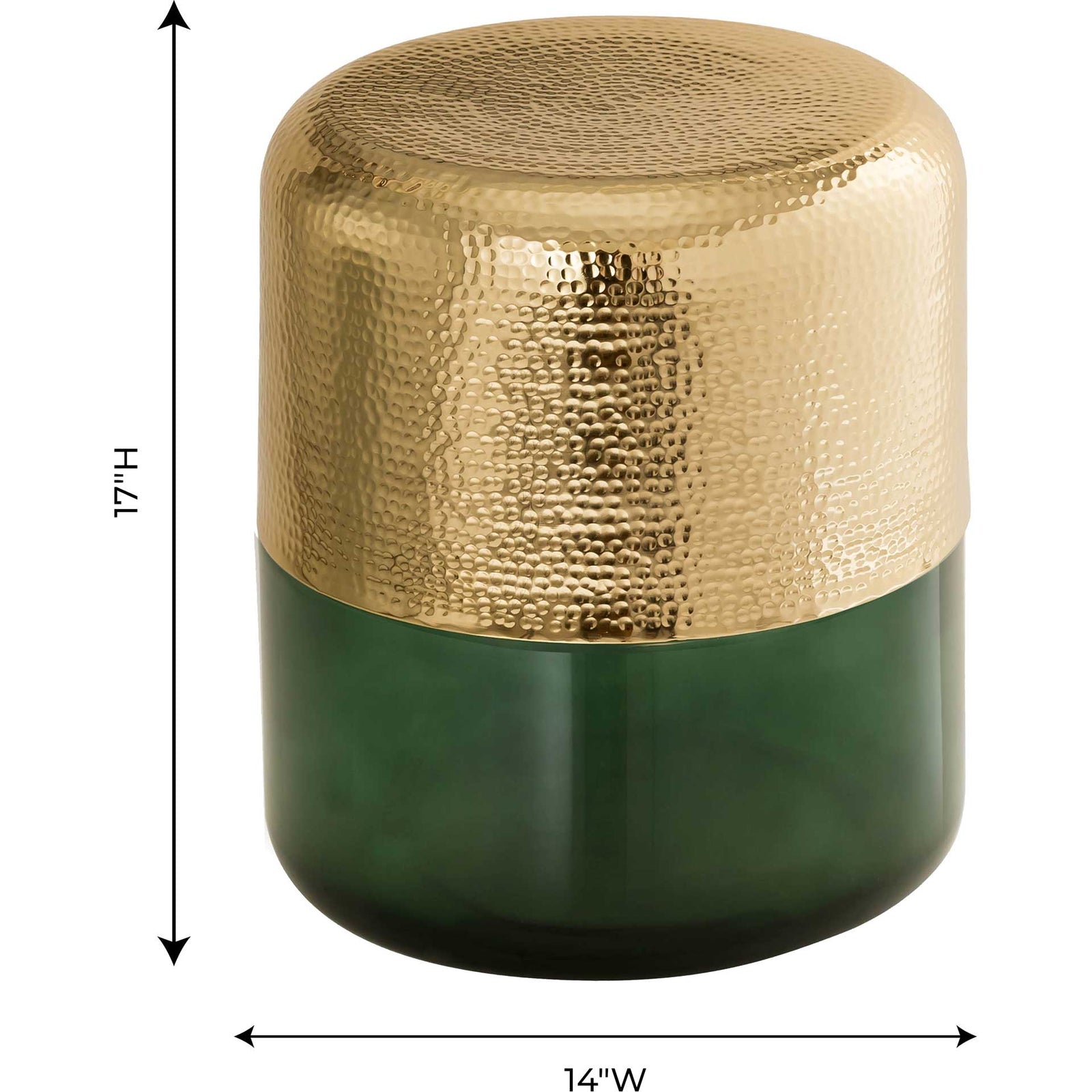 Bottle Steel Stool Green