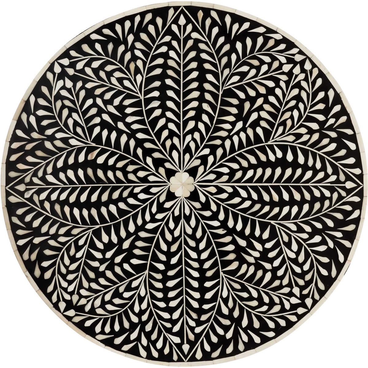 Rex Bone Inlay Coffee Table Black/White