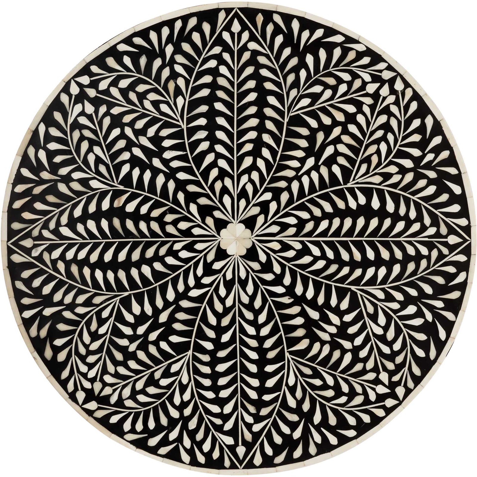 Rex Bone Inlay Coffee Table Black/White