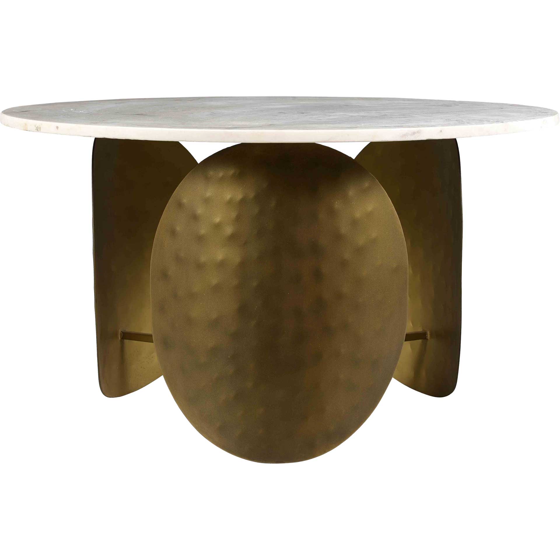 Ingrid Marble Coffee Table Antique Brass