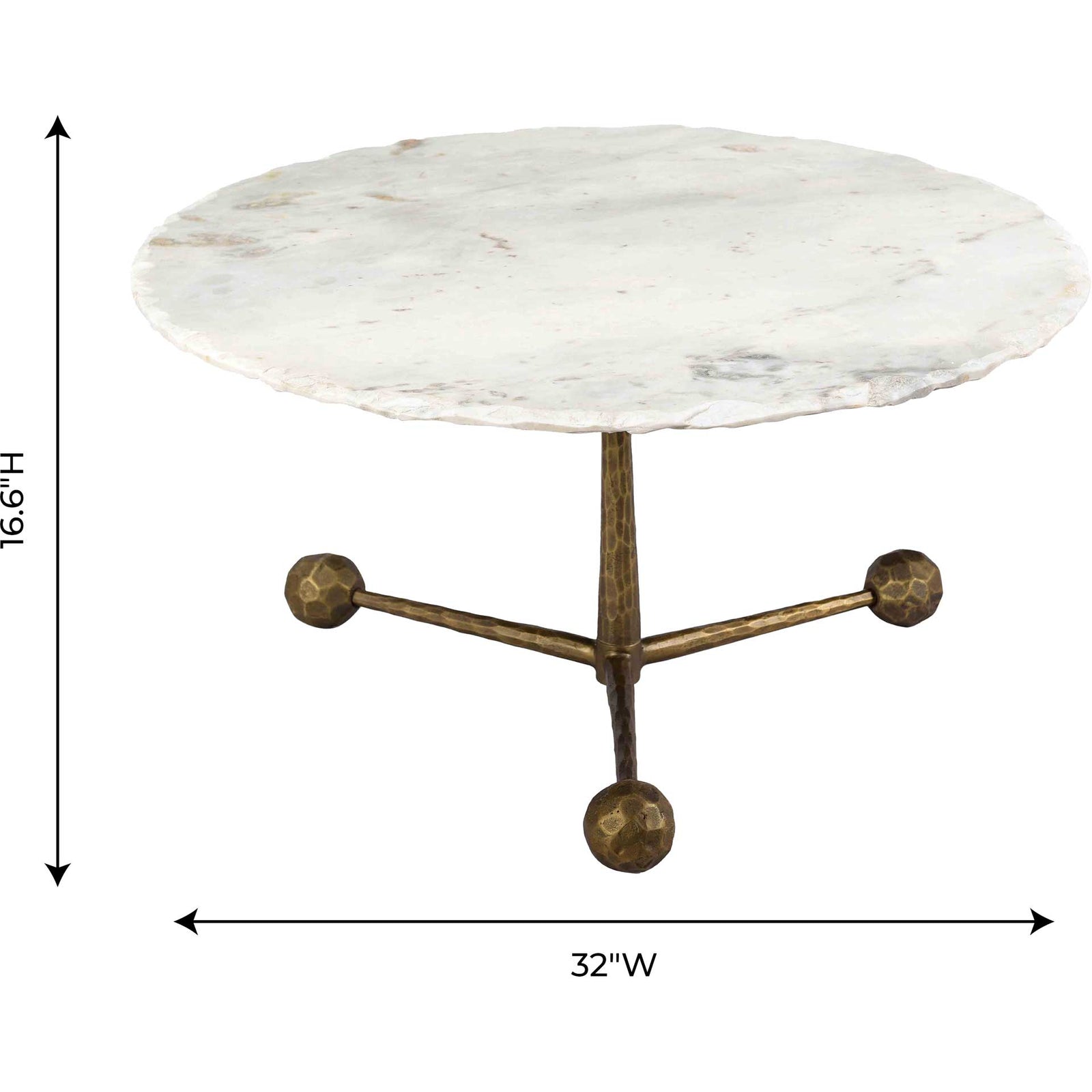Orabella Marble Coffee Table White Marble