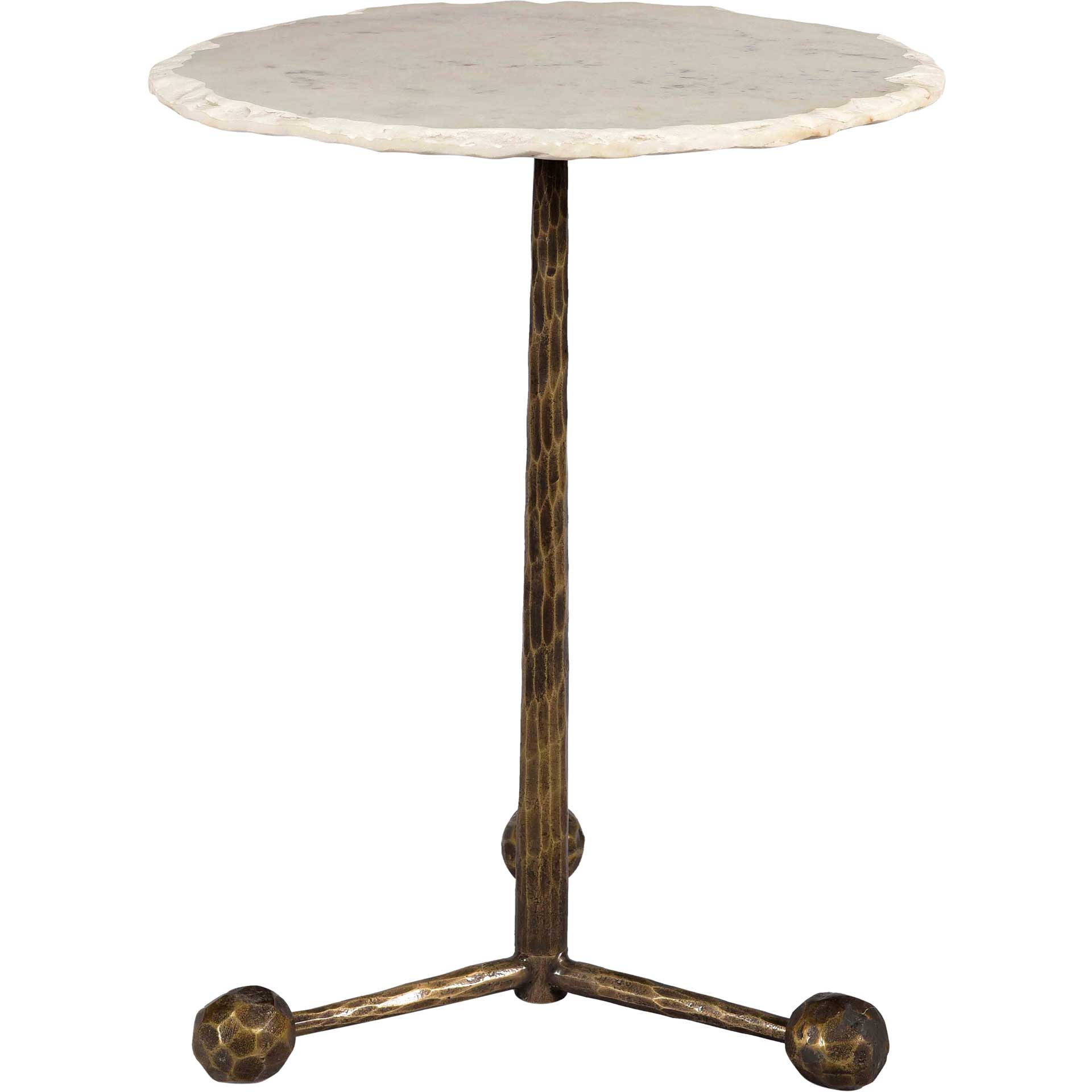 Orabella Marble Side Table White Marble