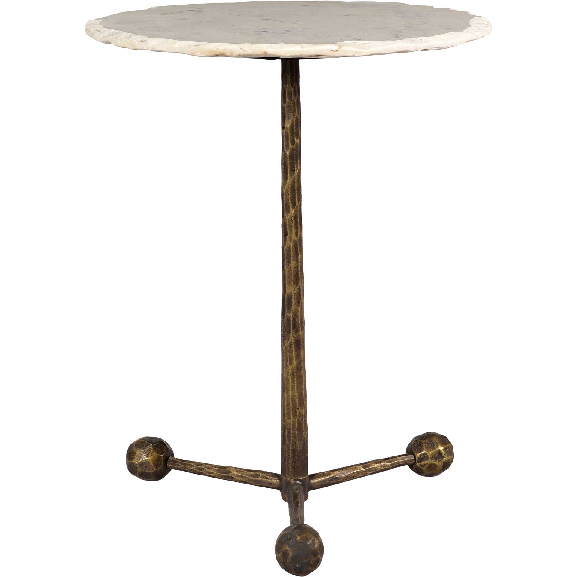 Orabella Marble Side Table White Marble