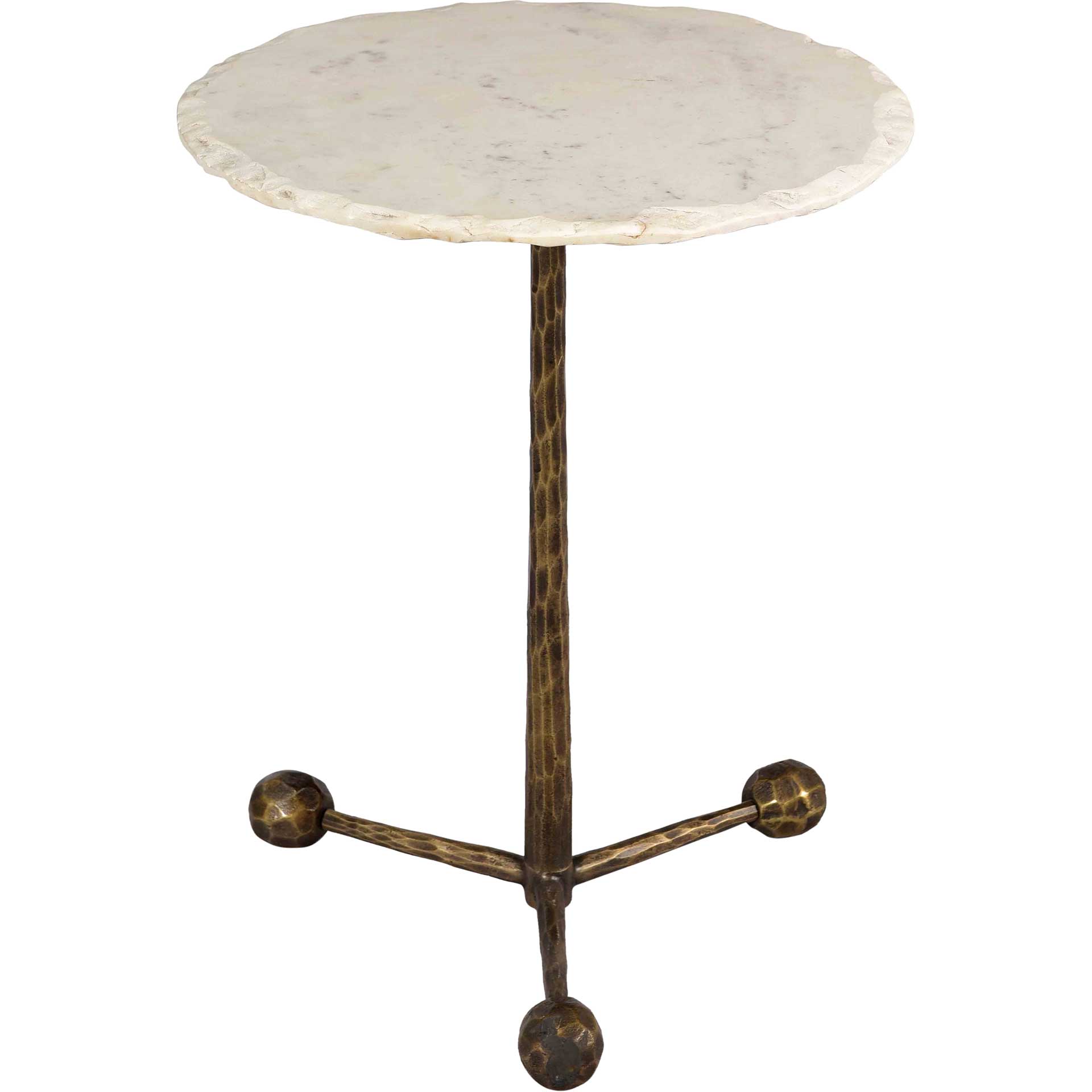 Orabella Marble Side Table White Marble