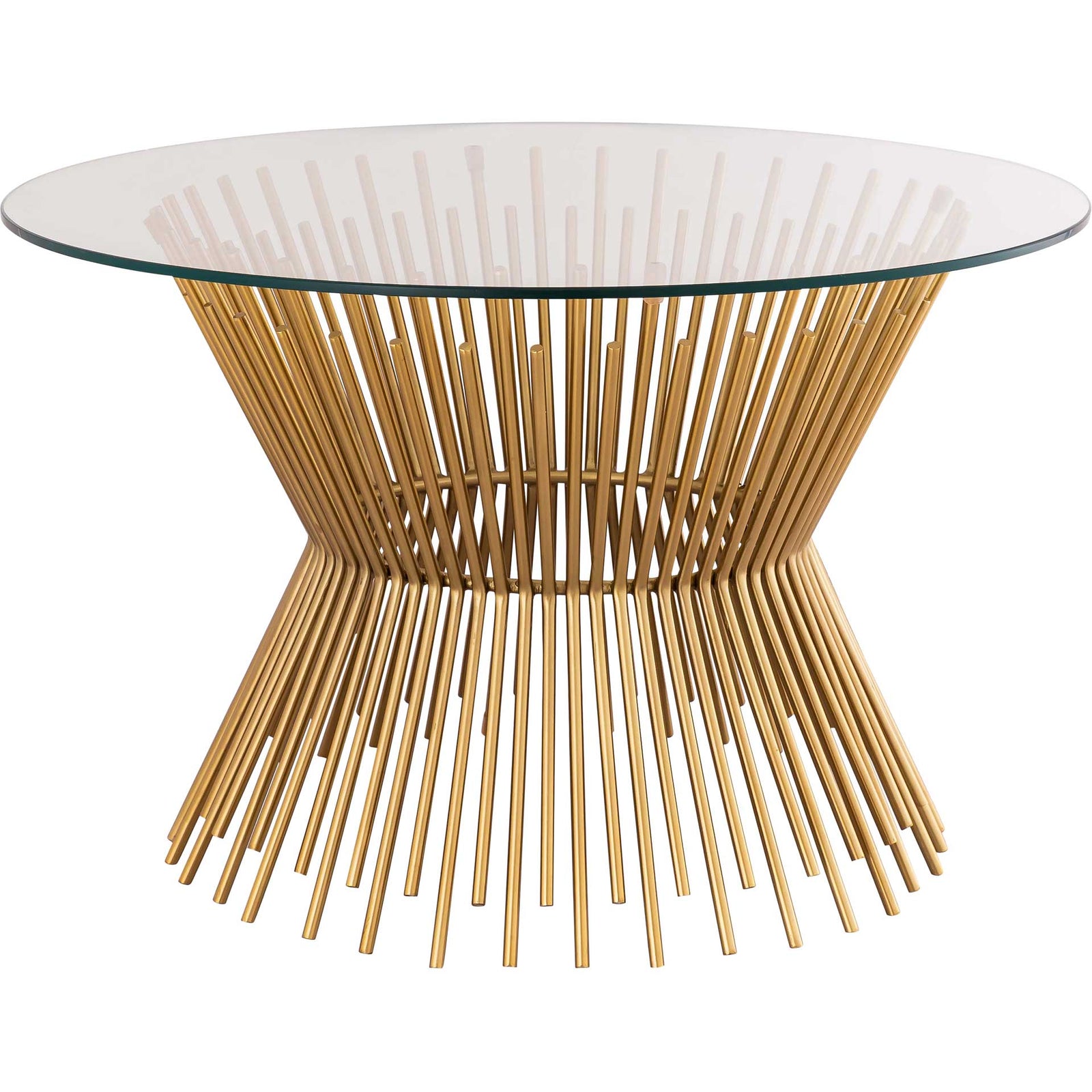 Grady Glass Coffee Table Gold