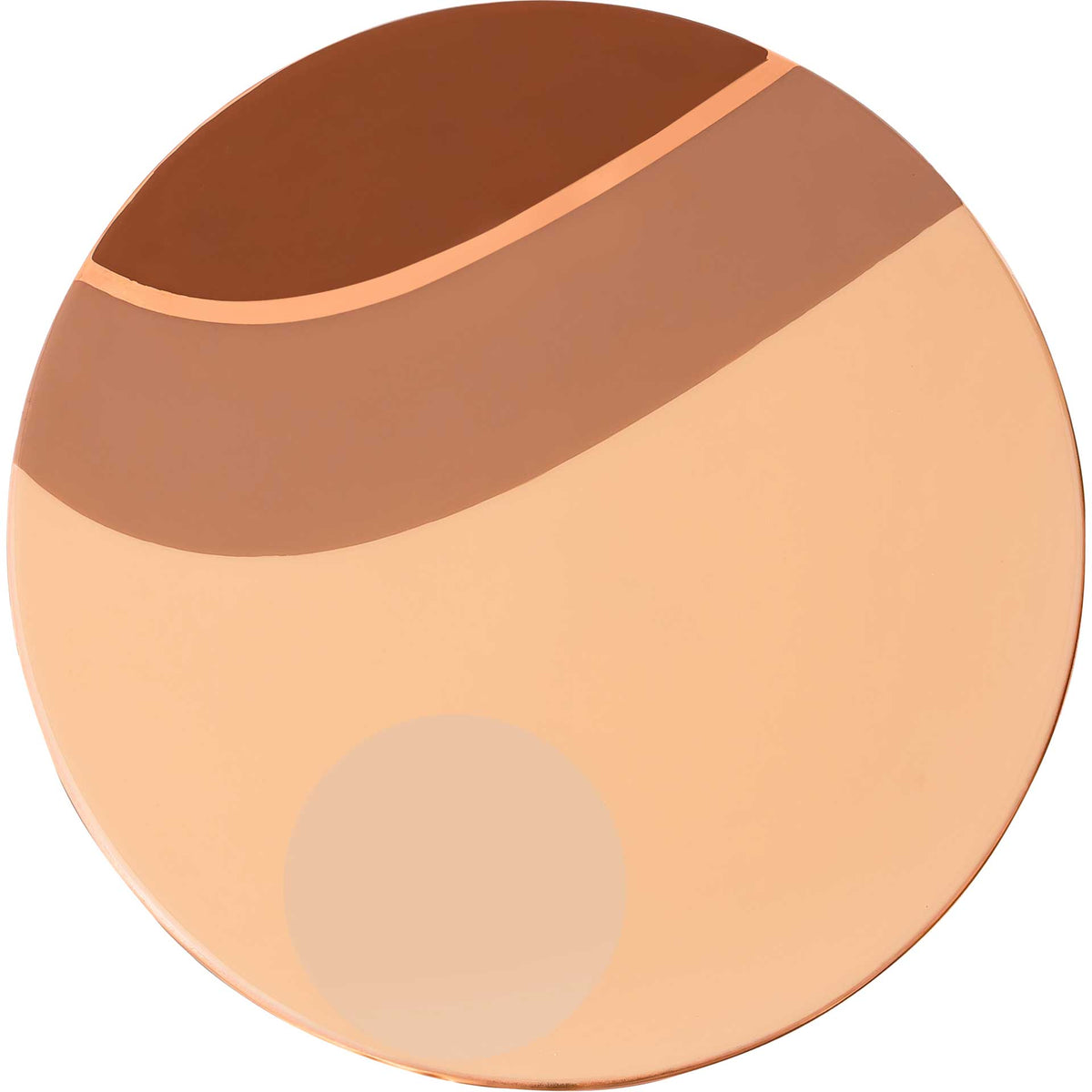 Sunflower Handpainted Side Table Copper