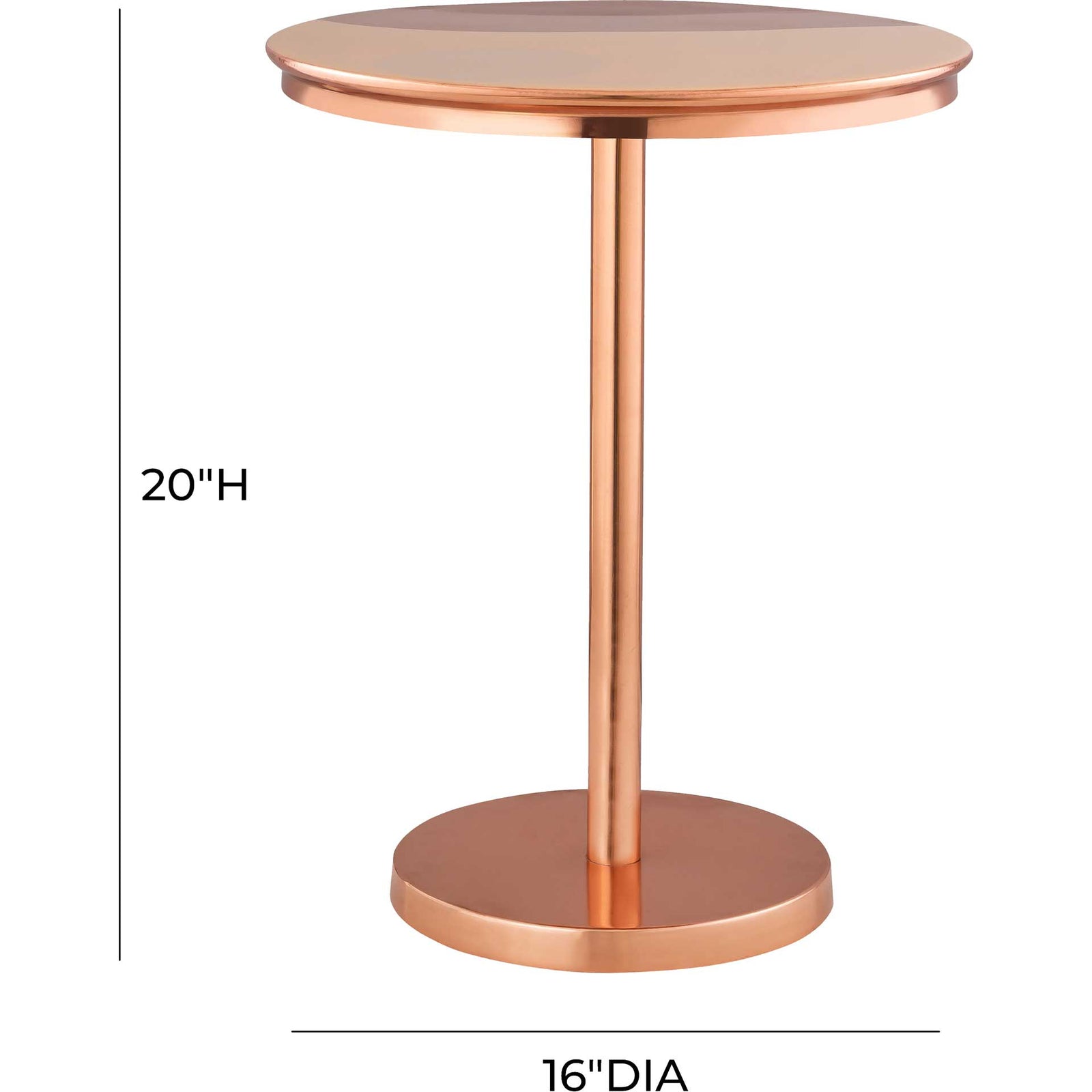 Sunflower Handpainted Side Table Copper