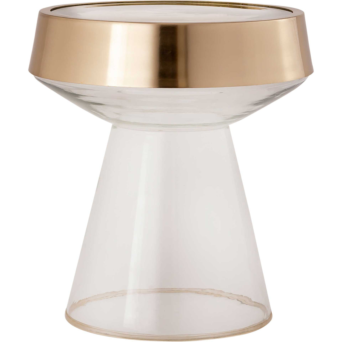 Trina Side Table Gold/Transparent