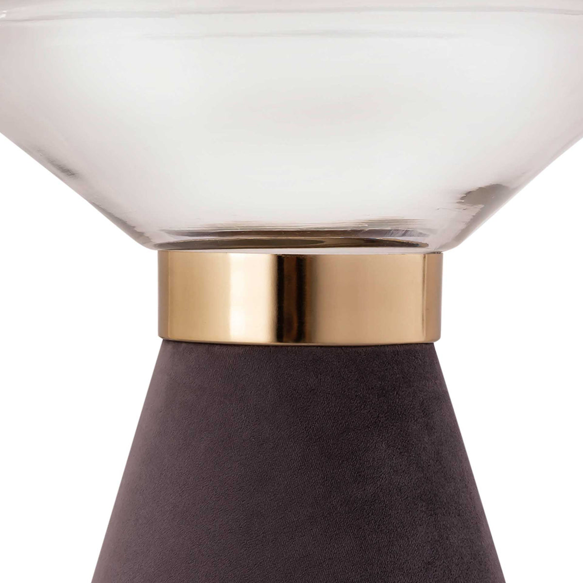 August Side Table Gray/Transparent