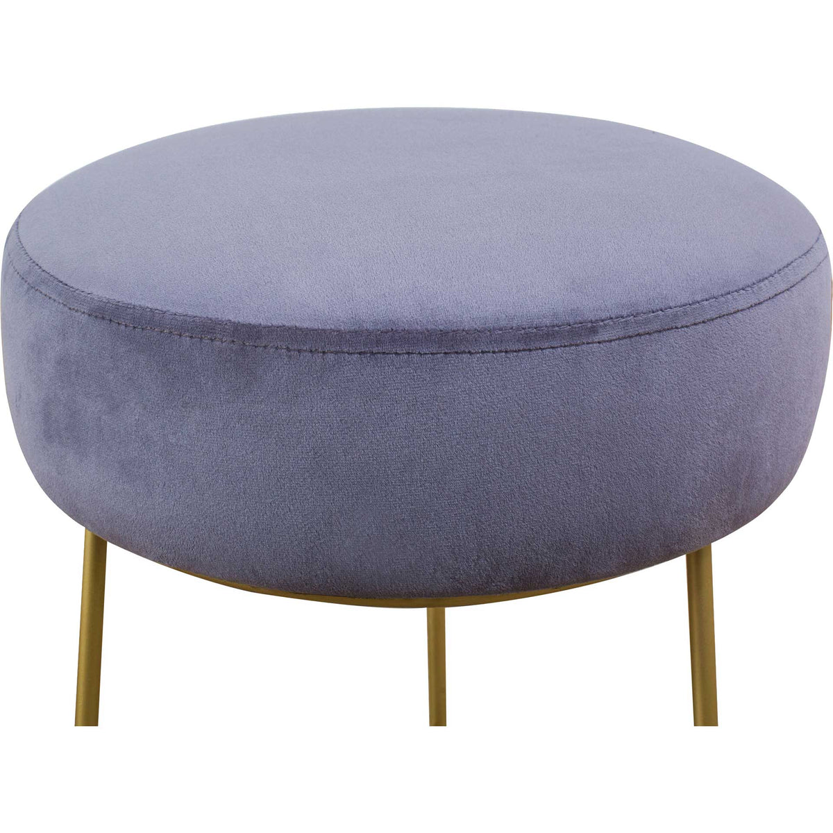Nixie Velvet Stool Gray