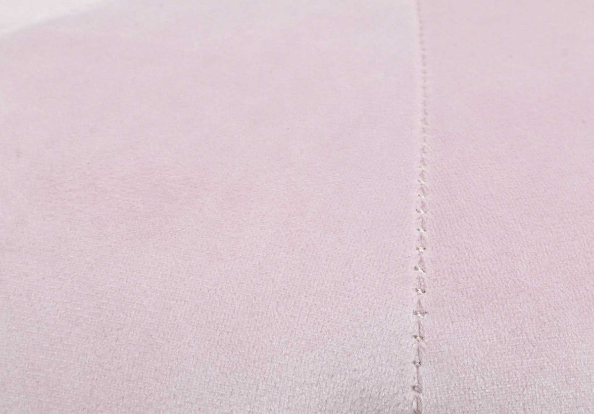 Skye Velvet Ottoman Blush