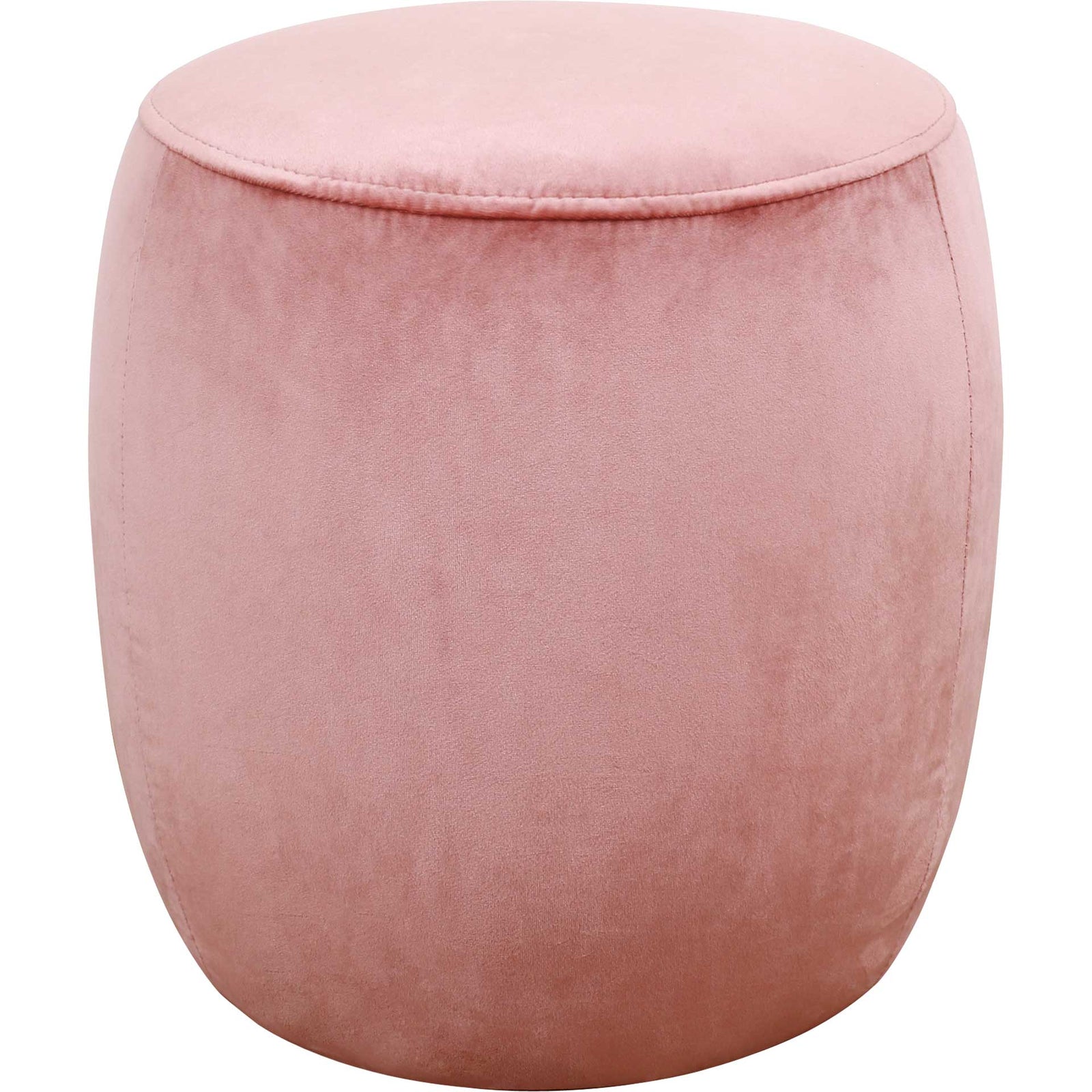 Wilder Velvet Ottoman Salmon