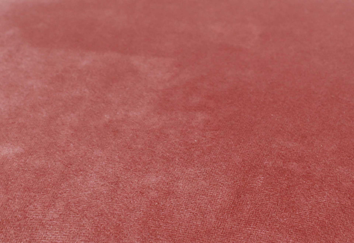 Wilder Velvet Ottoman Salmon