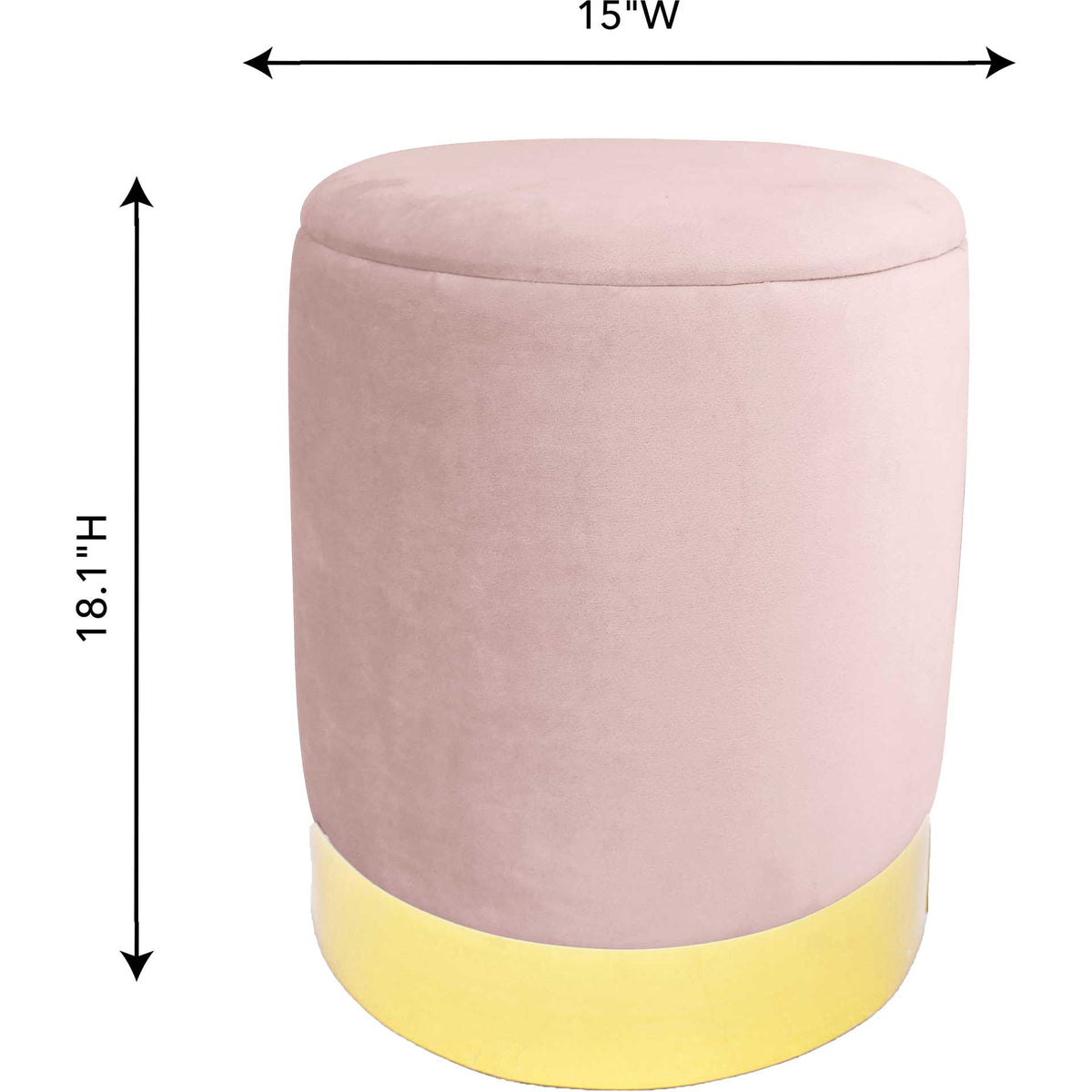 Proclaim Storage Ottoman Blush