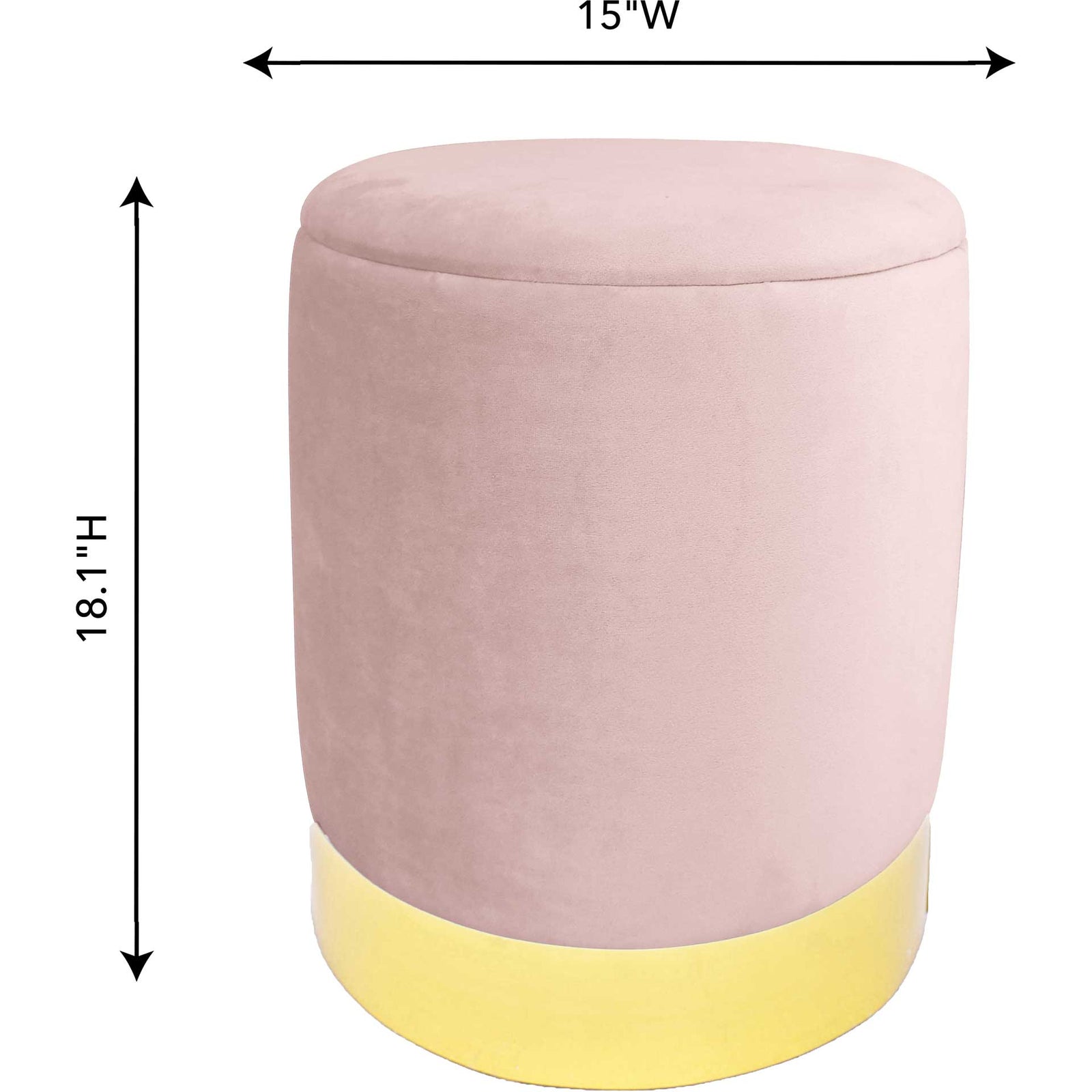 Proclaim Storage Ottoman Blush